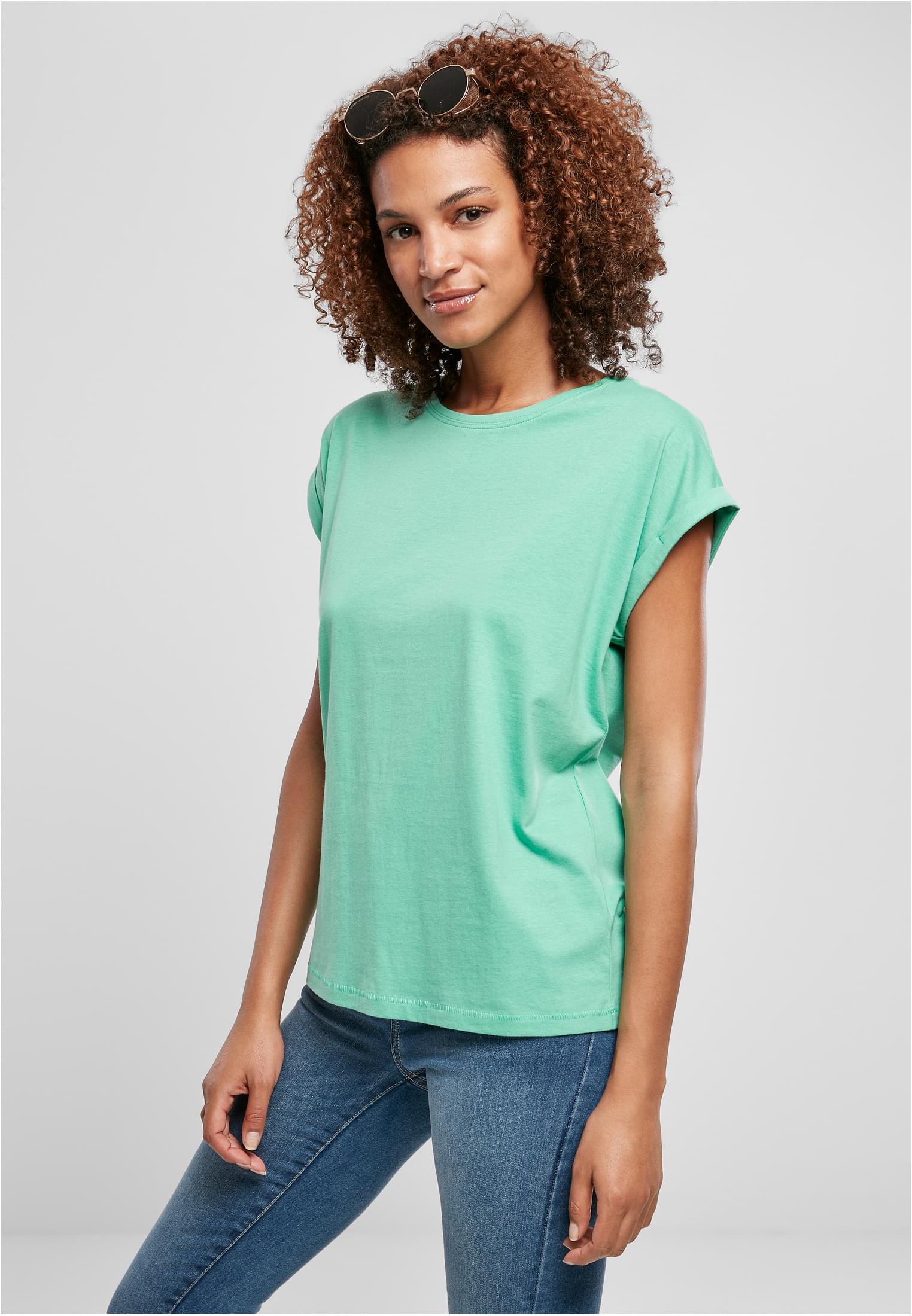 Ladies Extended Shoulder Tee Light