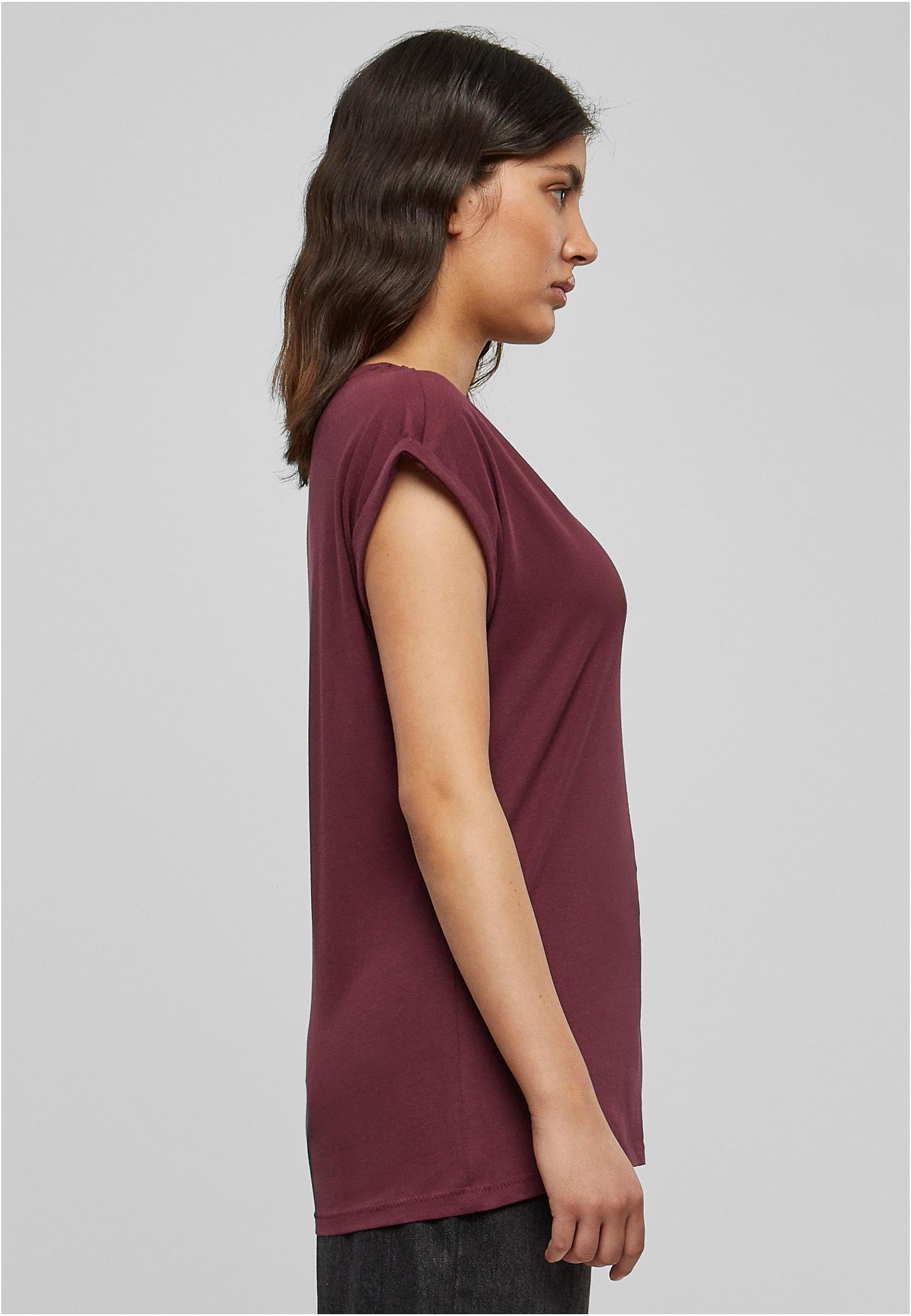 Ladies Extended Shoulder Tee Dunkel