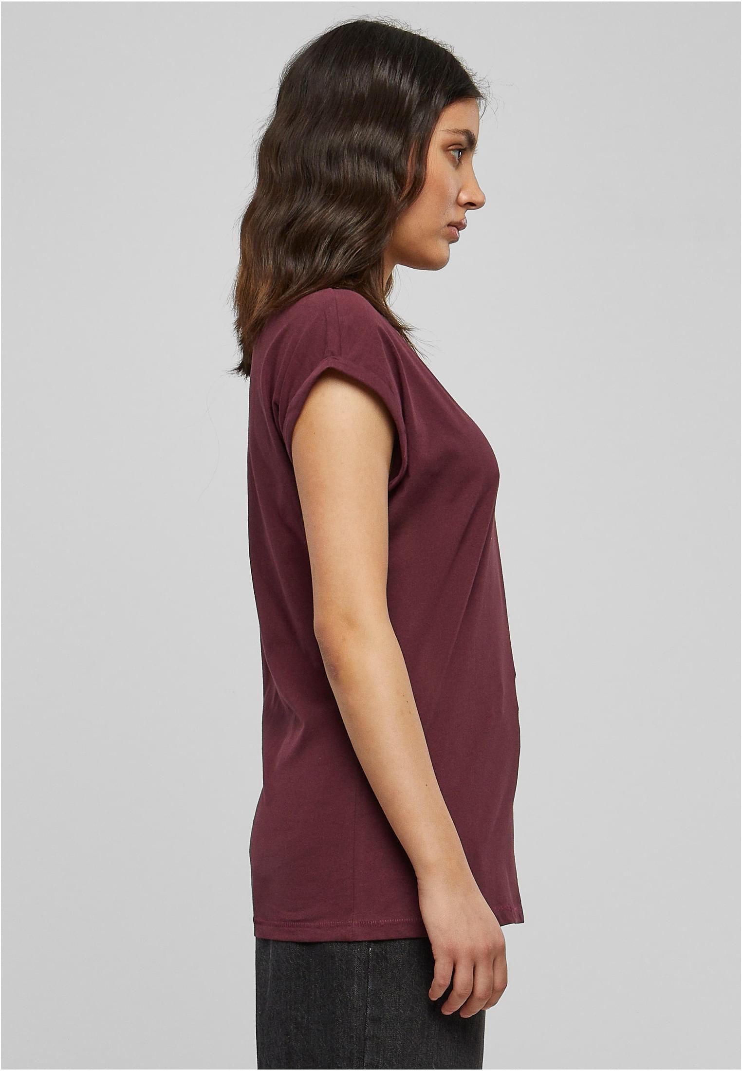 Ladies Extended Shoulder Tee Dunkel