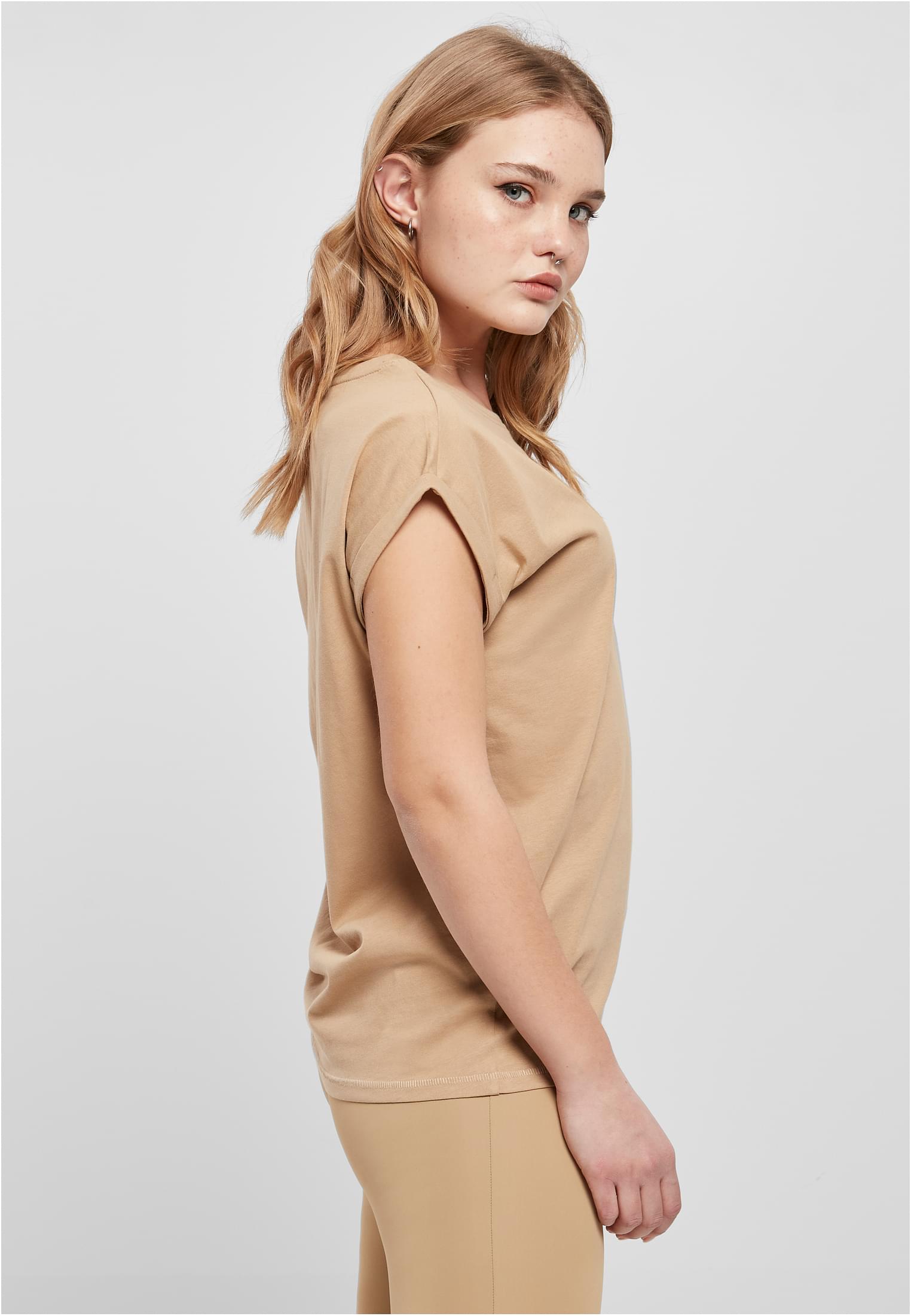 Ladies Extended Shoulder Tee Light