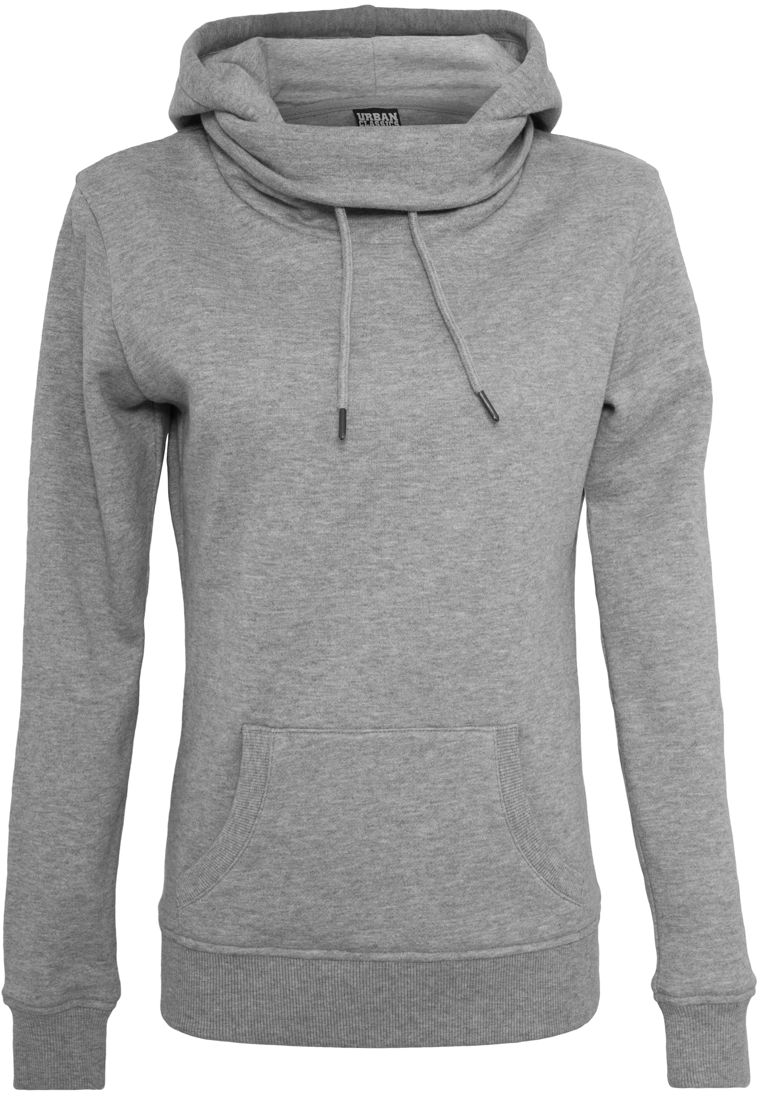 Ladies High Neck Hoody | grey