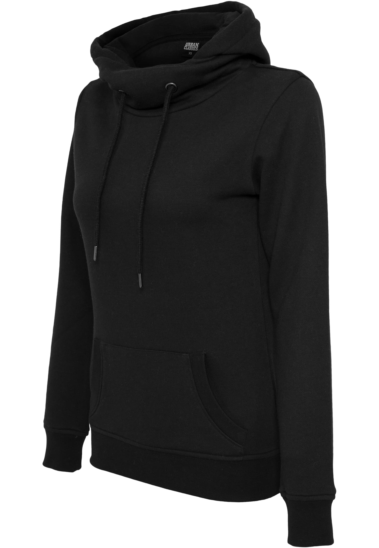 Ladies High Neck Hoody | black