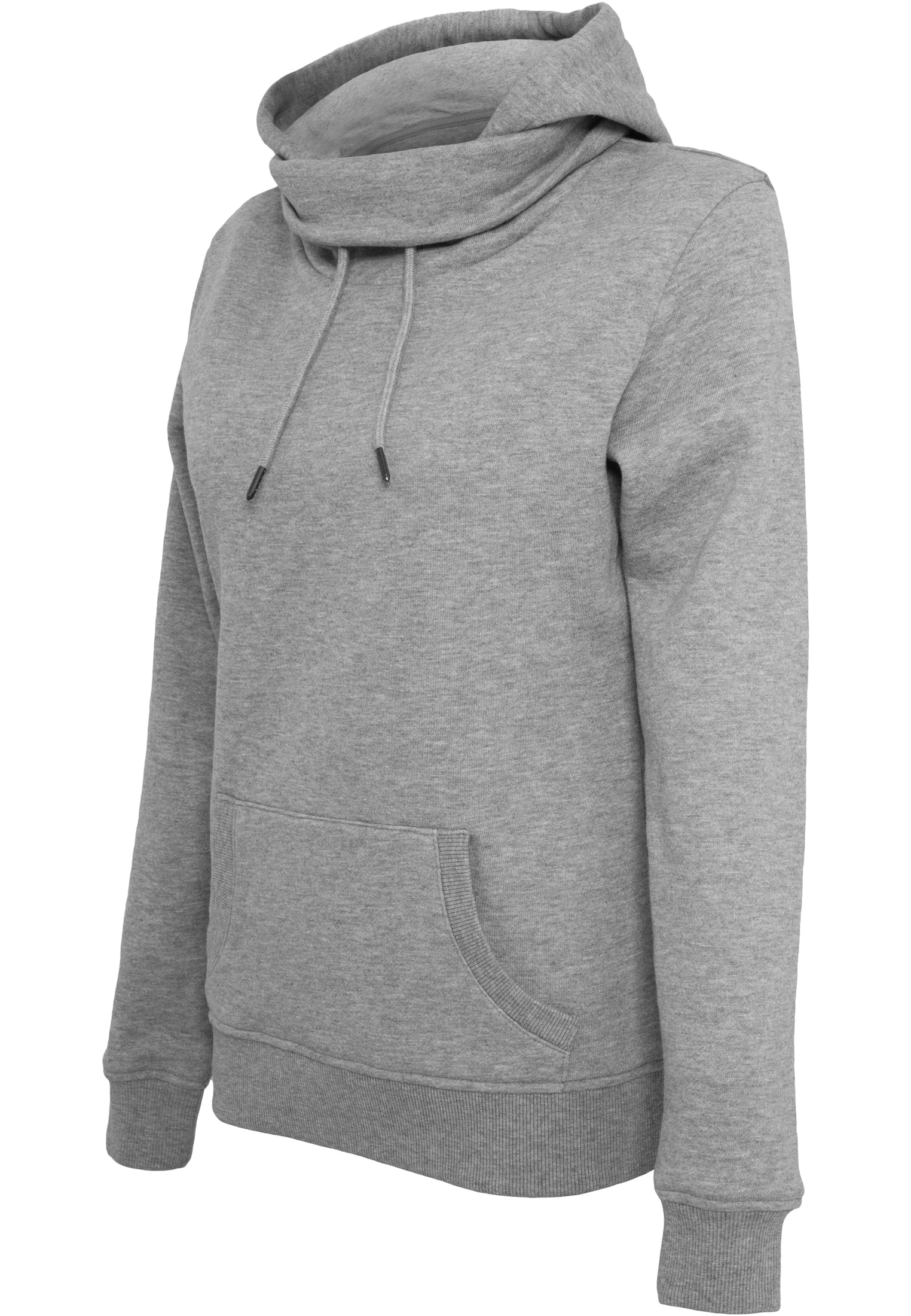 Ladies High Neck Hoody | grey