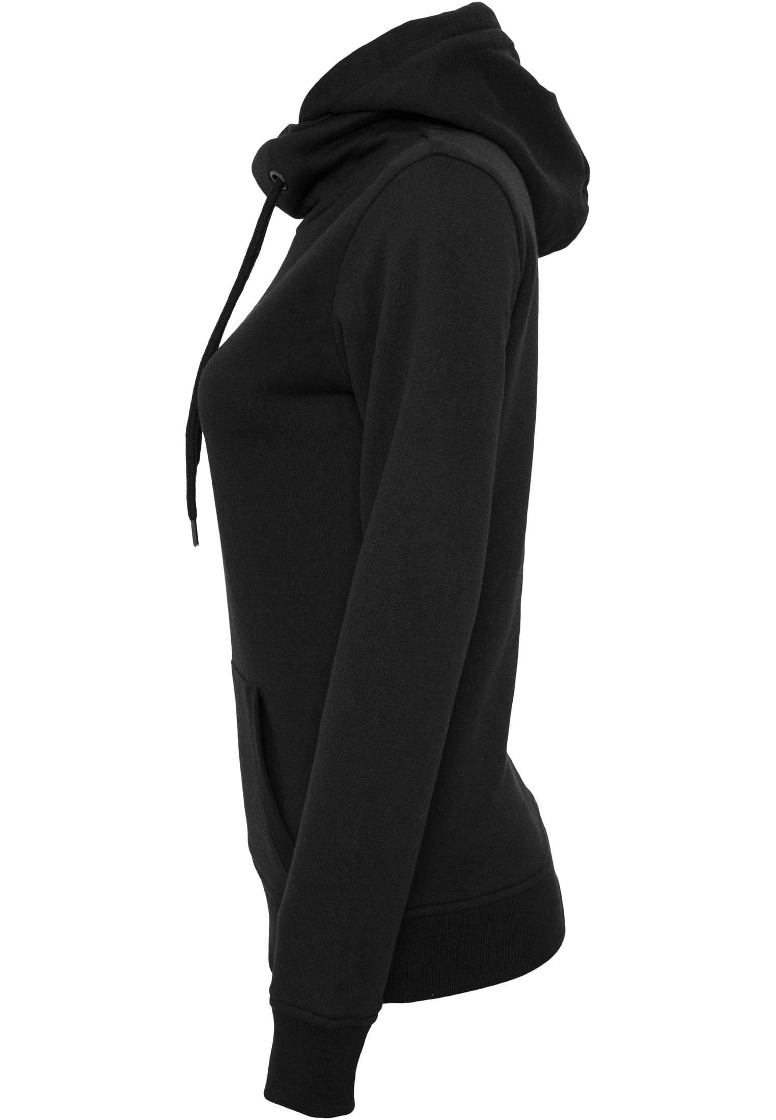 Ladies High Neck Hoody | black