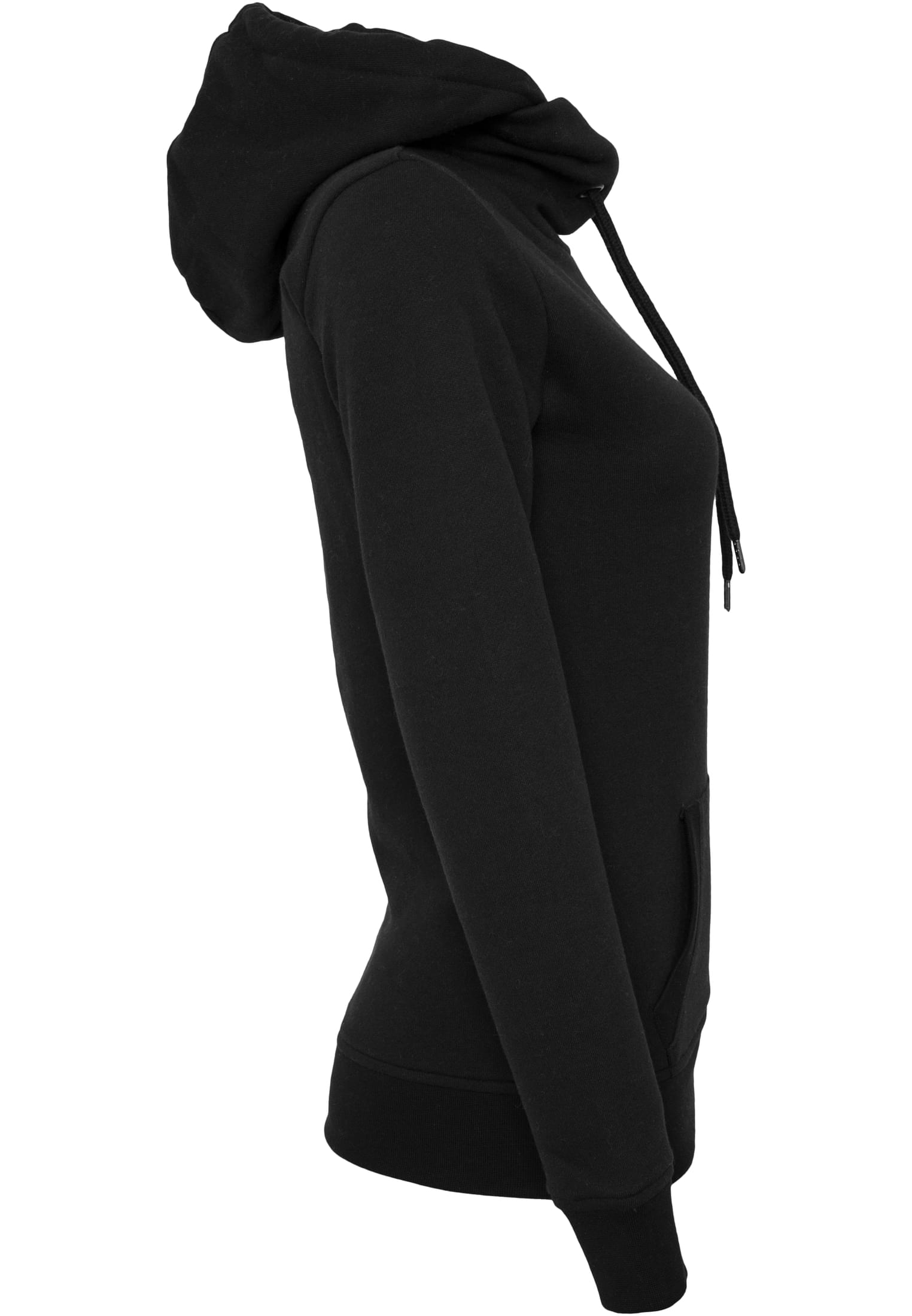 Ladies High Neck Hoody | black