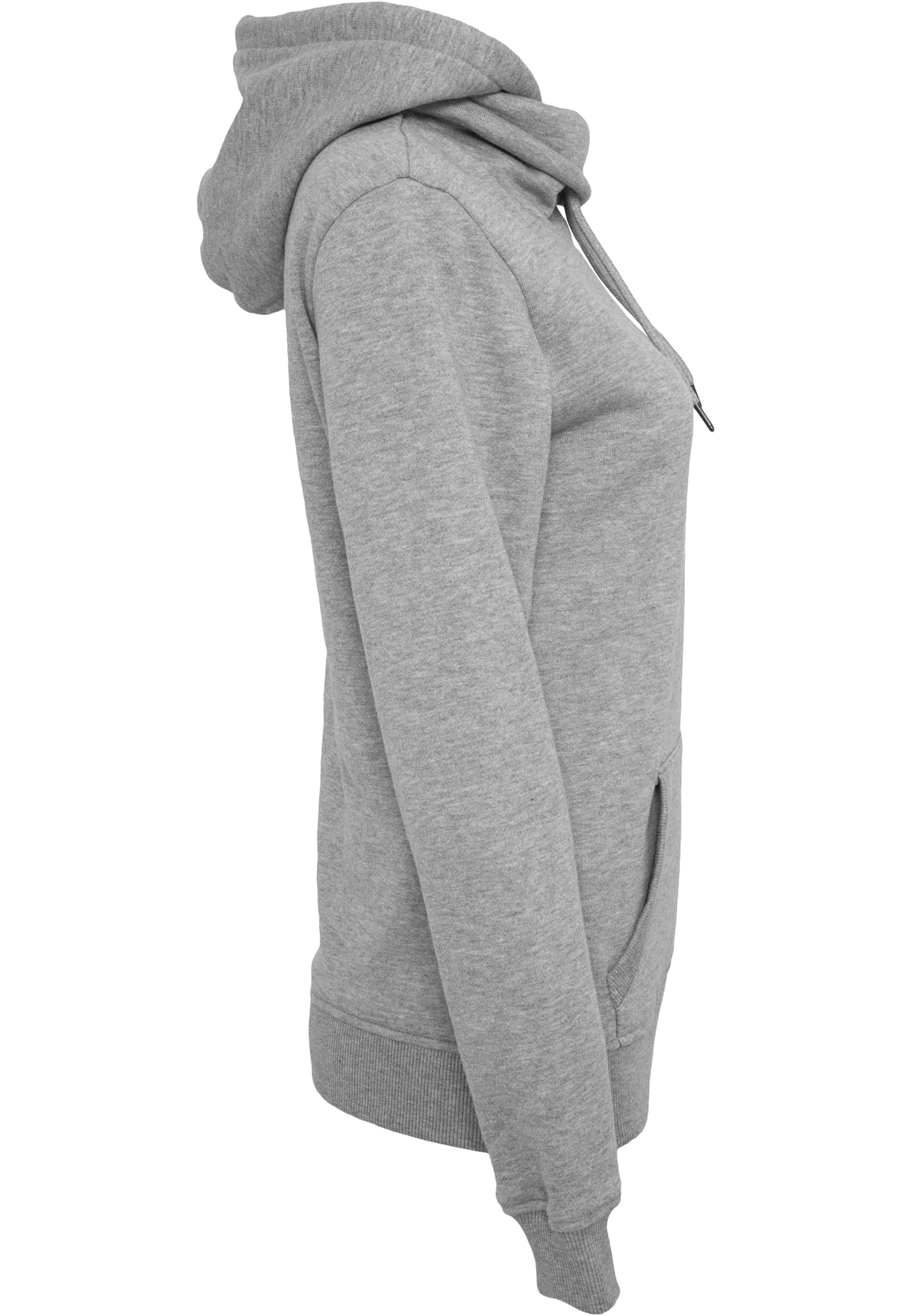 Ladies High Neck Hoody | grey