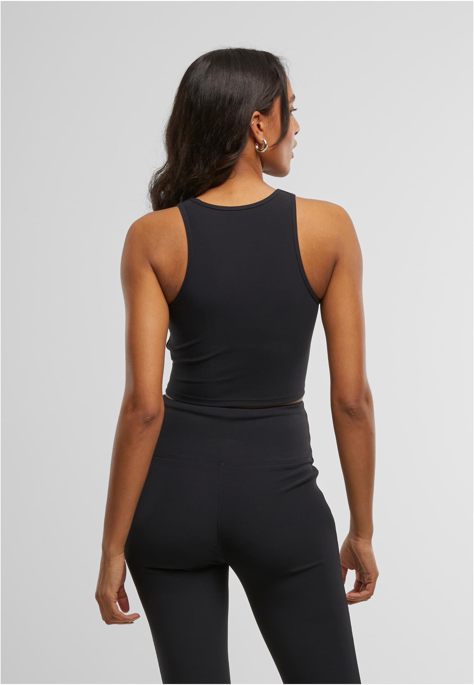 Ladies Sports Top Rib | black