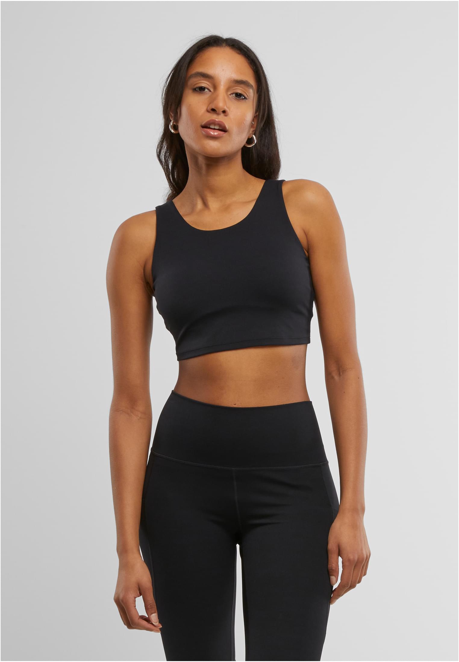 Ladies Sports Bra low back | black