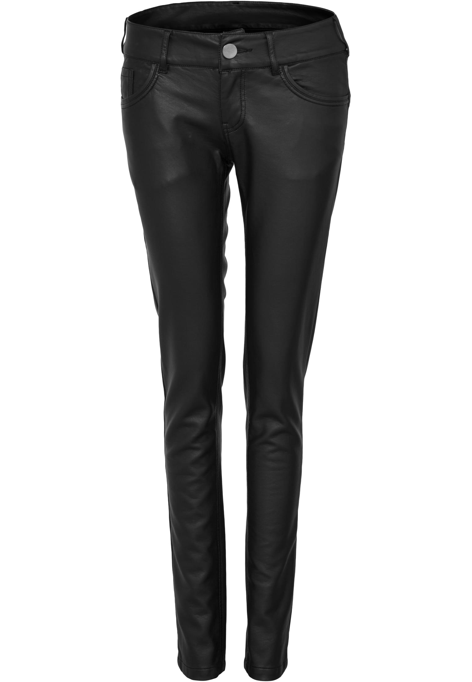 Ladies Leather Imitation Pants | black