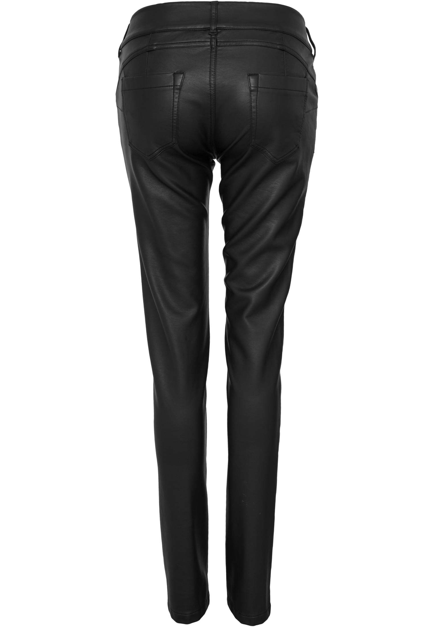 Ladies Leather Imitation Pants | black