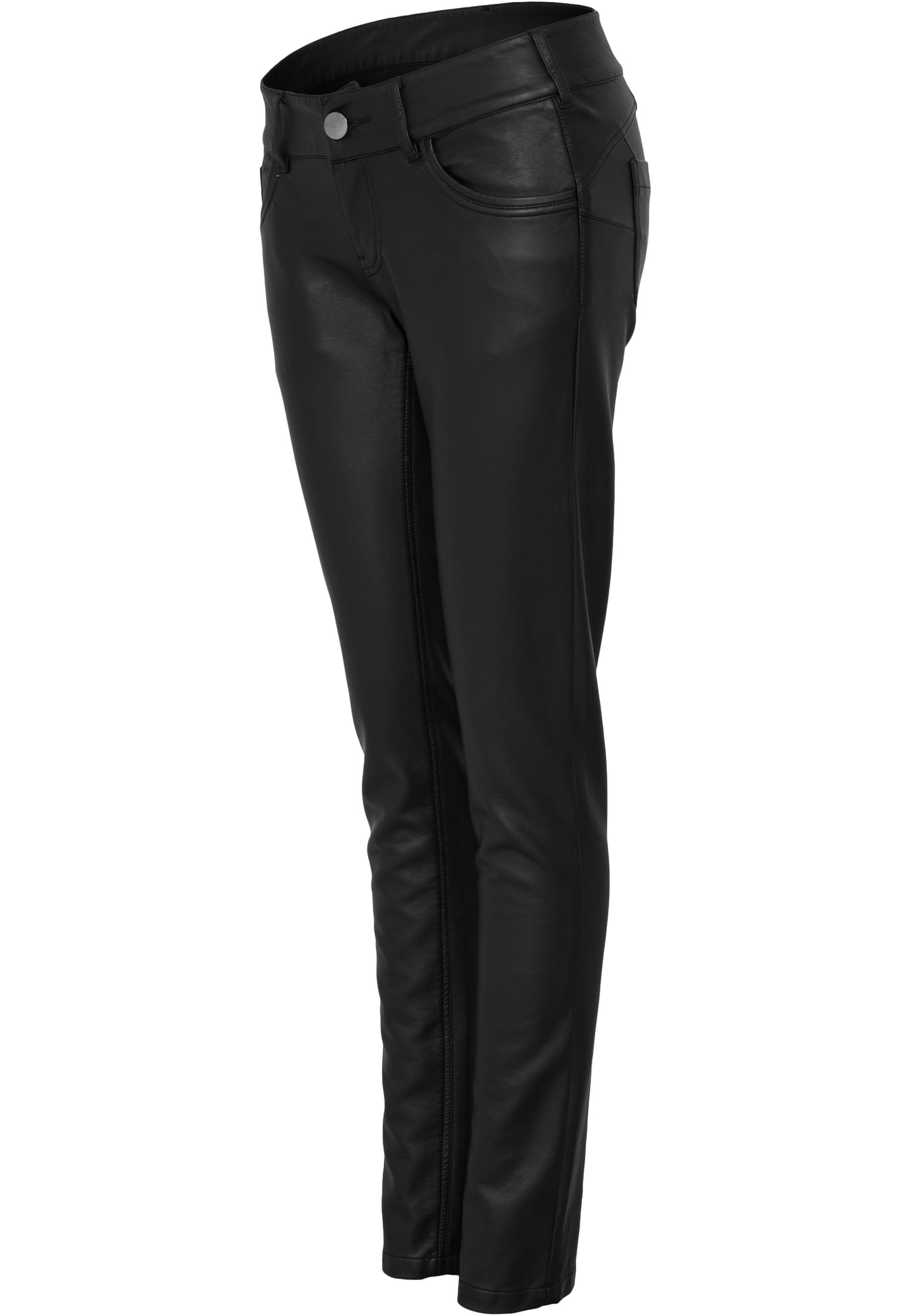 Ladies Leather Imitation Pants | black