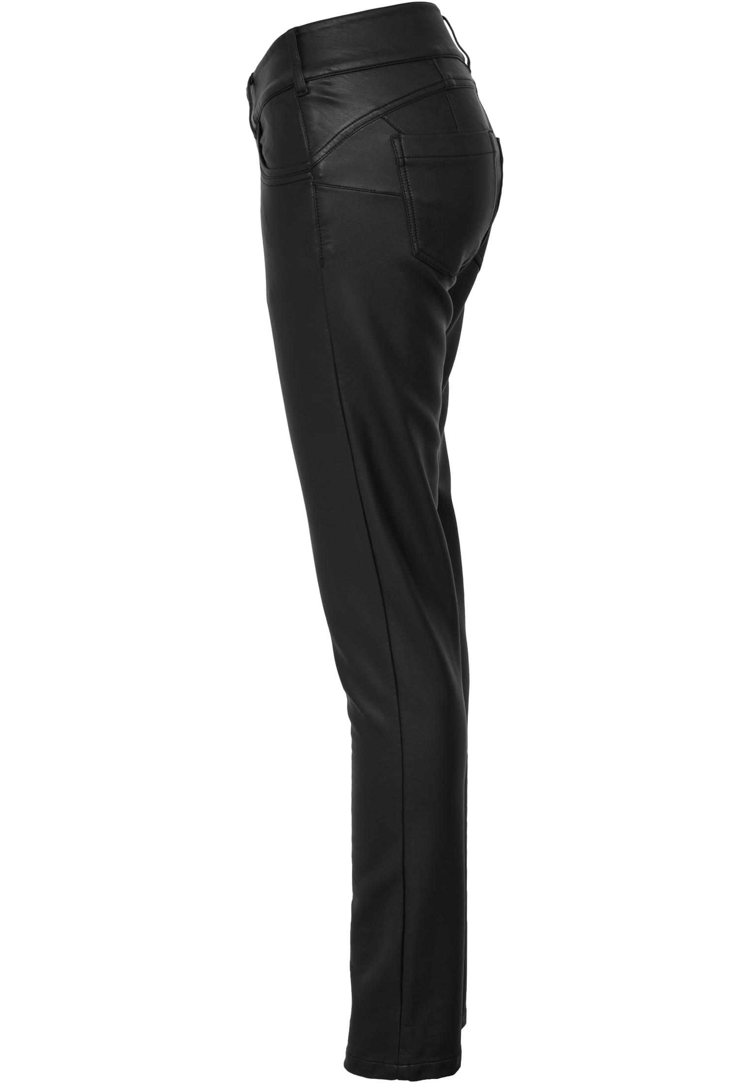 Ladies Leather Imitation Pants | black