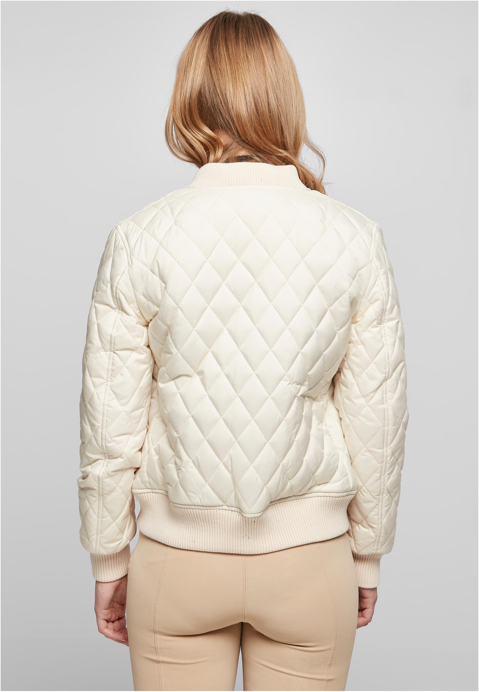 Ladies Diamond Quilt Nylon Jacket | whitesand