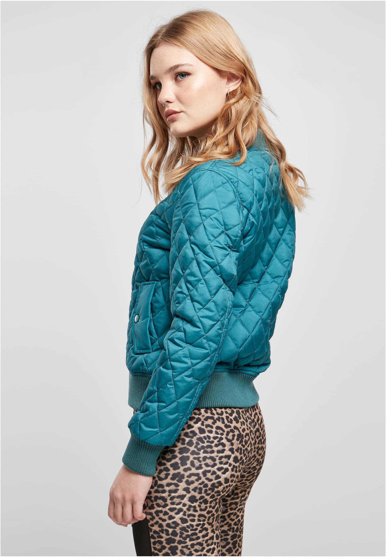 Ladies Diamond Quilt Nylon Jacket | jasper