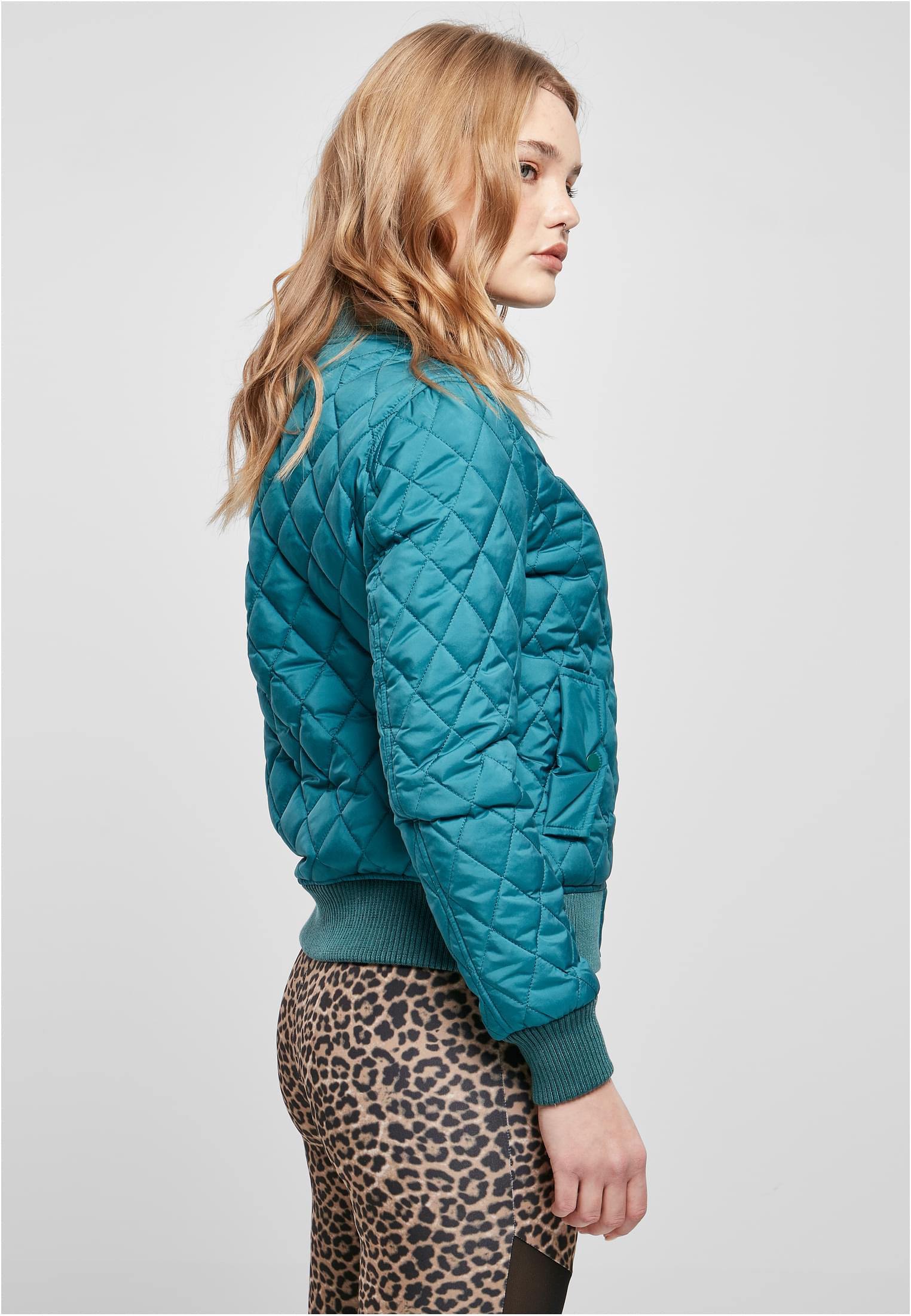 Ladies Diamond Quilt Nylon Jacket | jasper