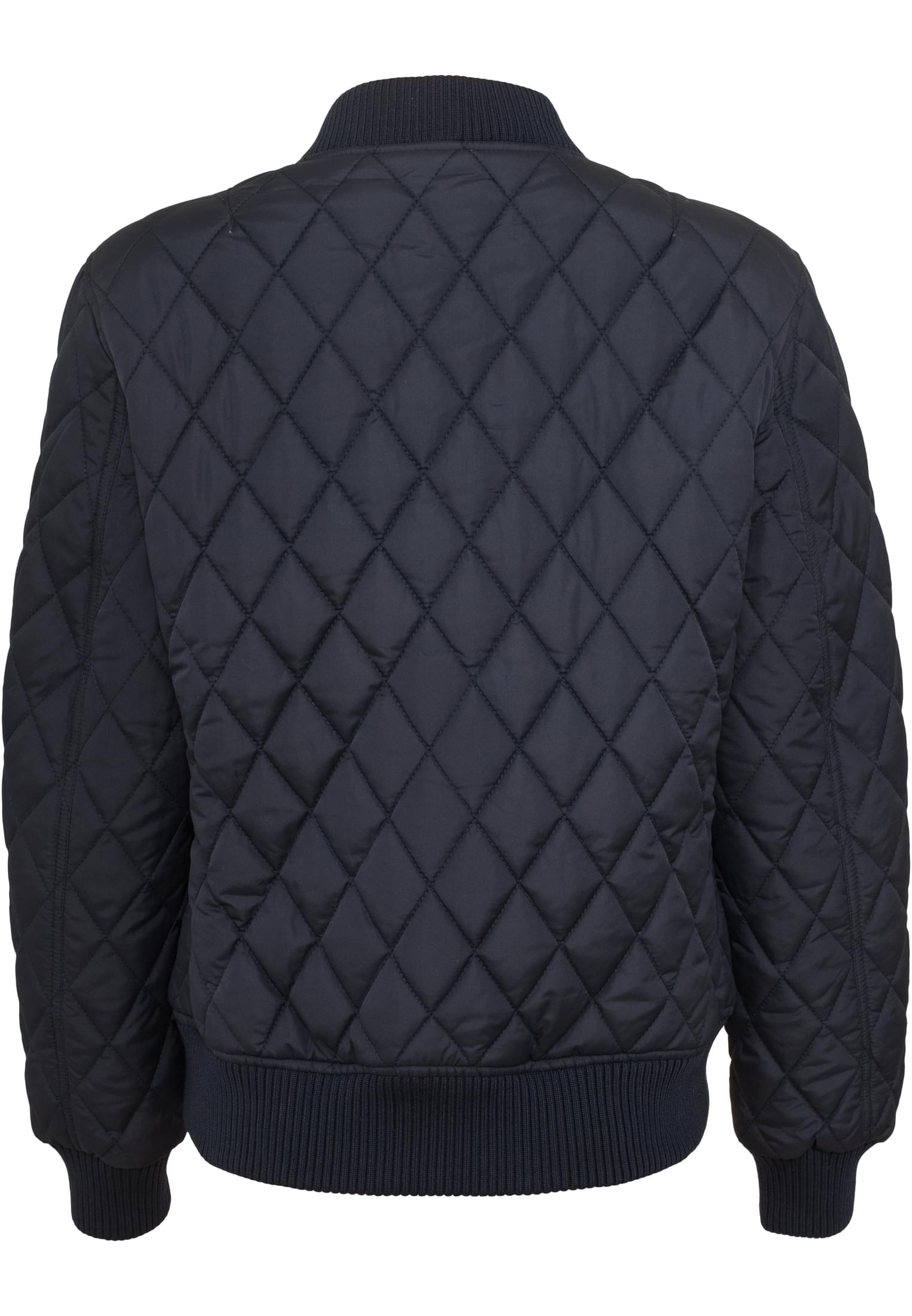 Ladies Diamond Quilt Nylon Jacket | navy