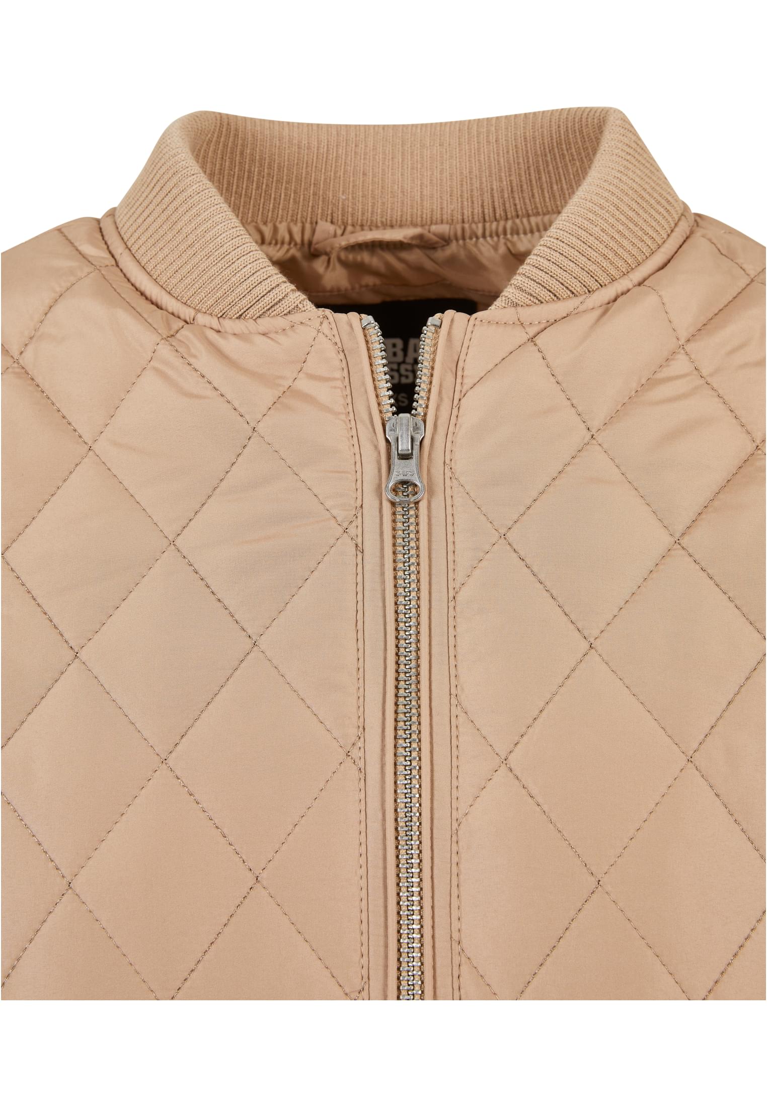 Ladies Diamond Quilt Nylon Jacket | unionbeige