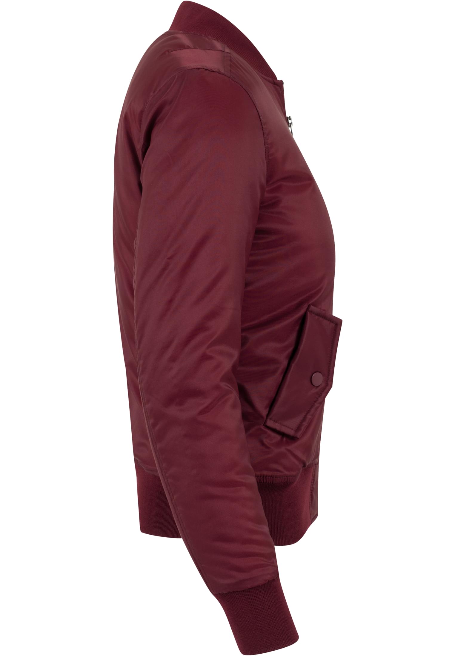 Ladies Basic Bomber Jacket | burgundy