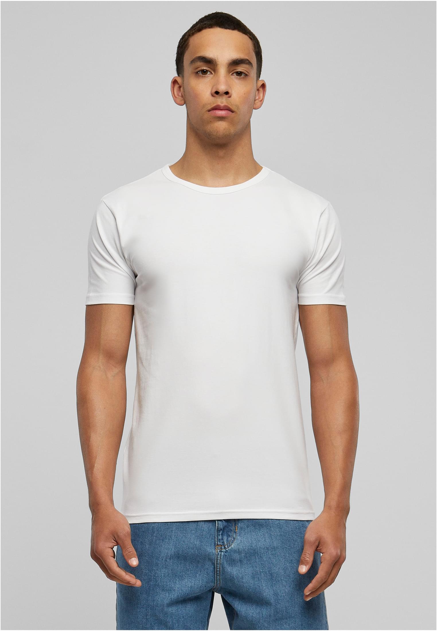 Fitted Stretch Tee | white