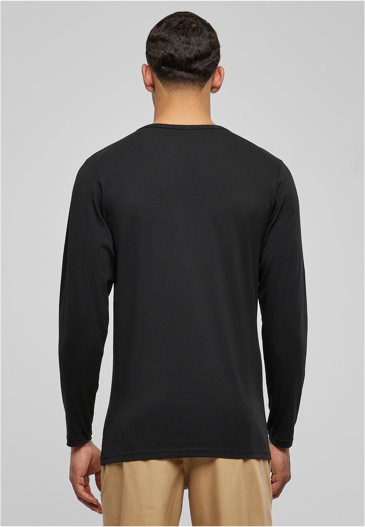 Fitted Stretch L/S Tee | black