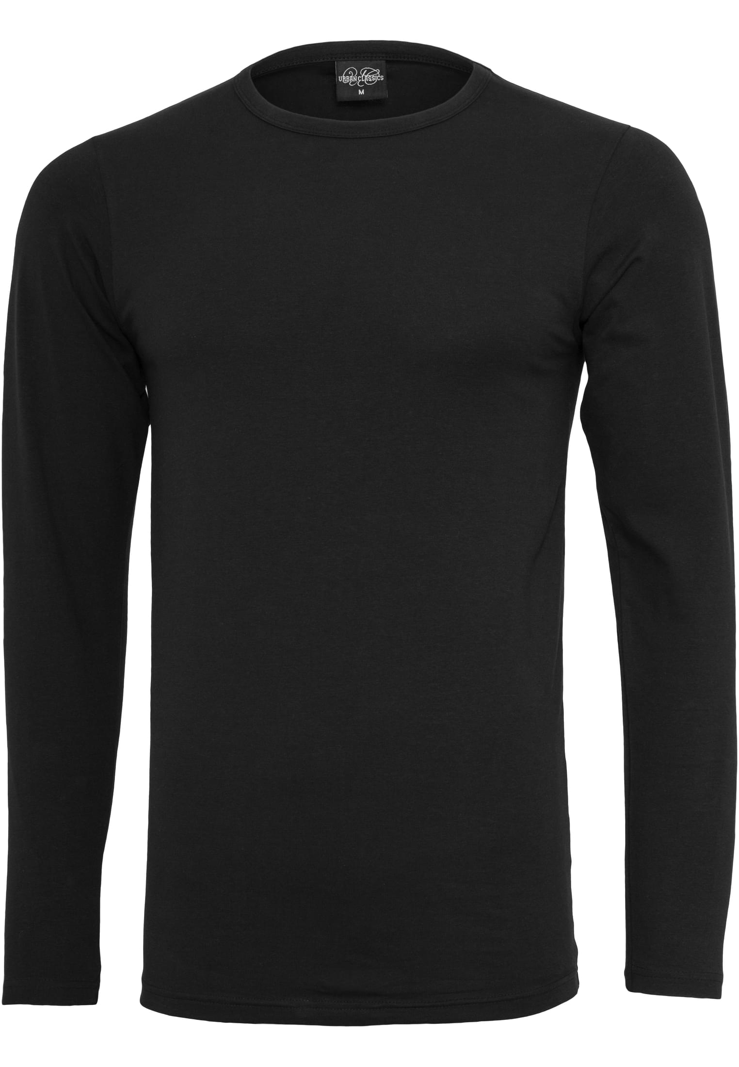 Fitted Stretch L/S Tee | black