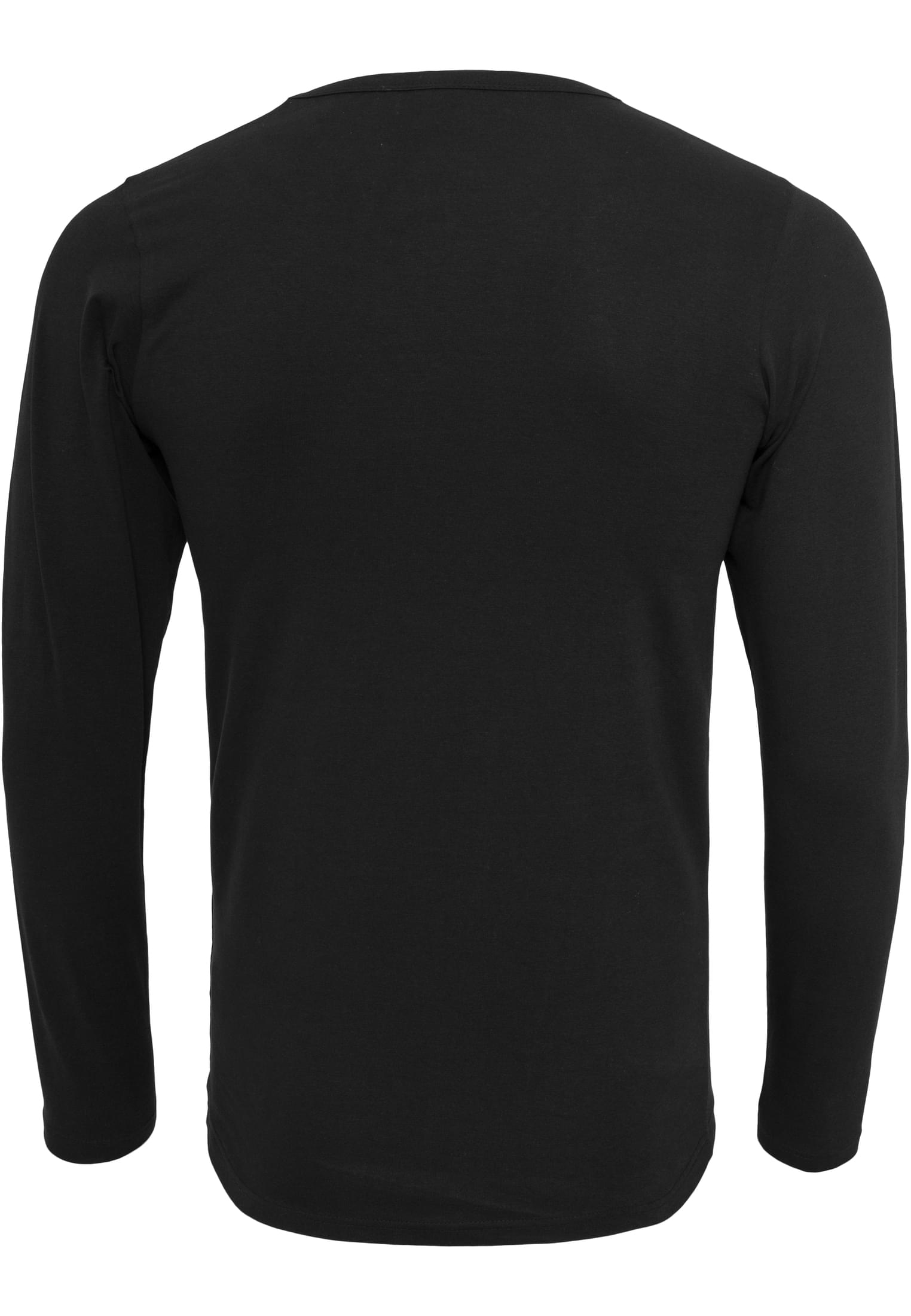 Fitted Stretch L/S Tee | black