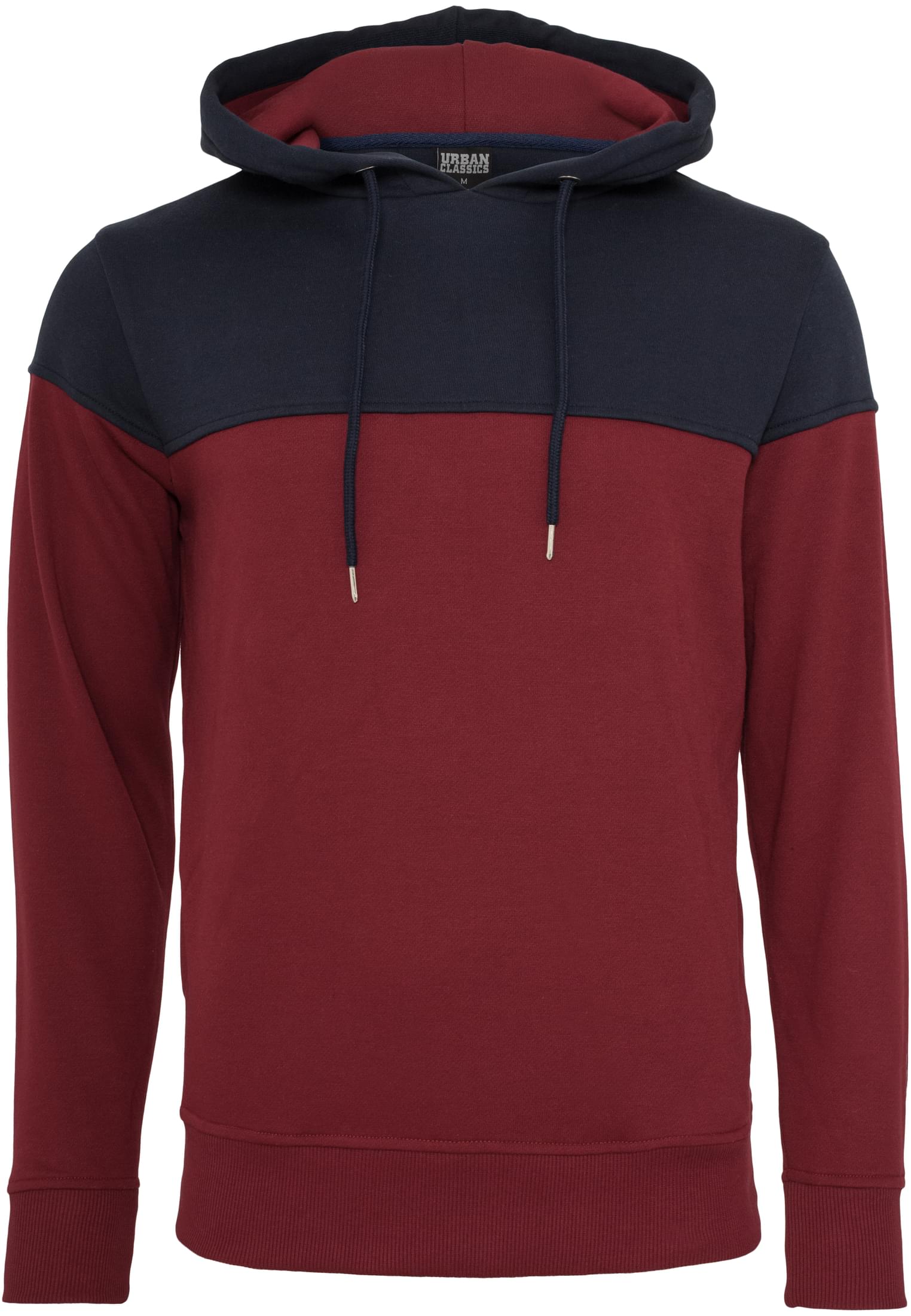 Block Hoody | burgundy/navy