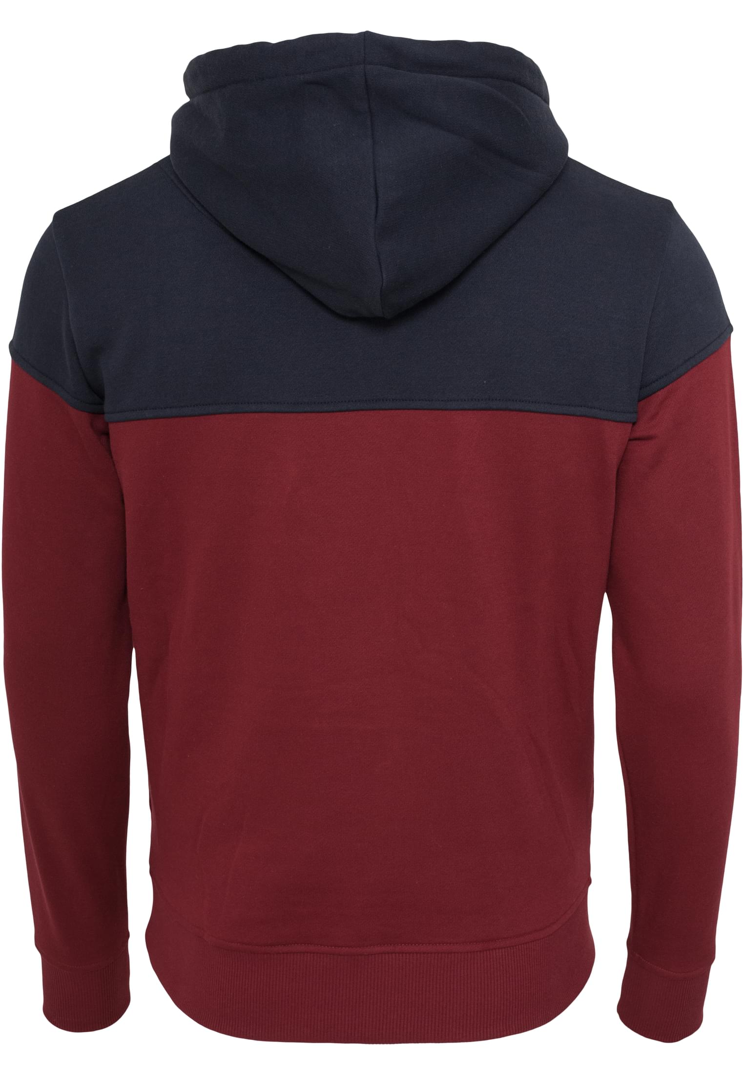 Block Hoody | burgundy/navy