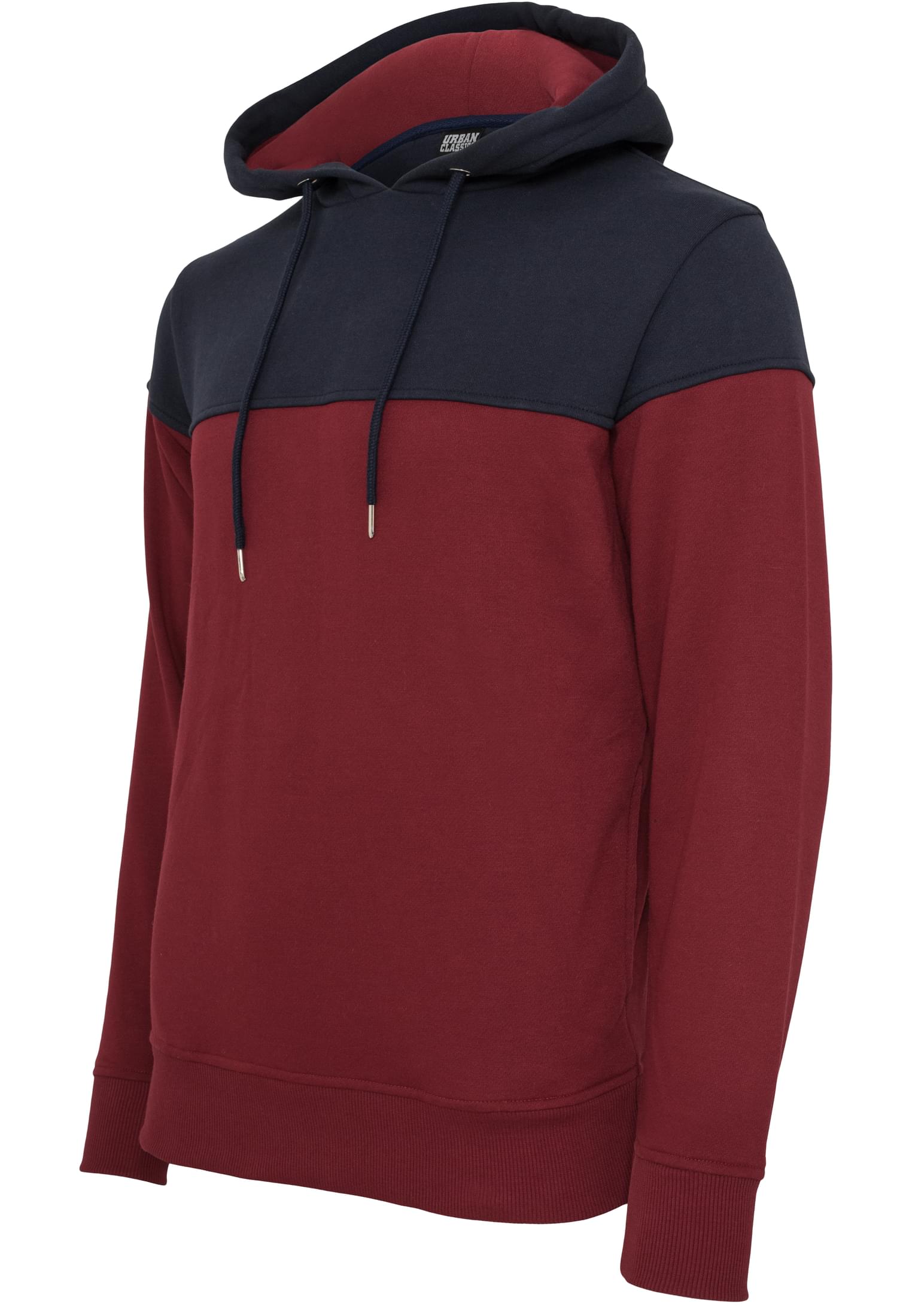 Block Hoody | burgundy/navy