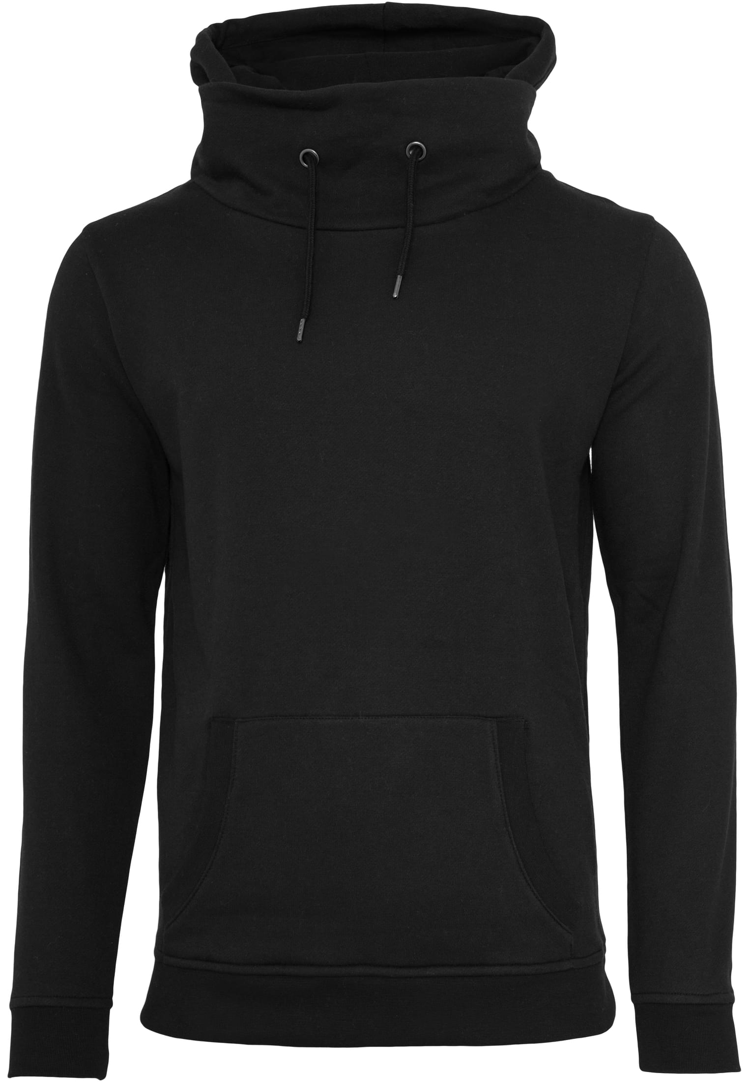 High Neck Hoody | black