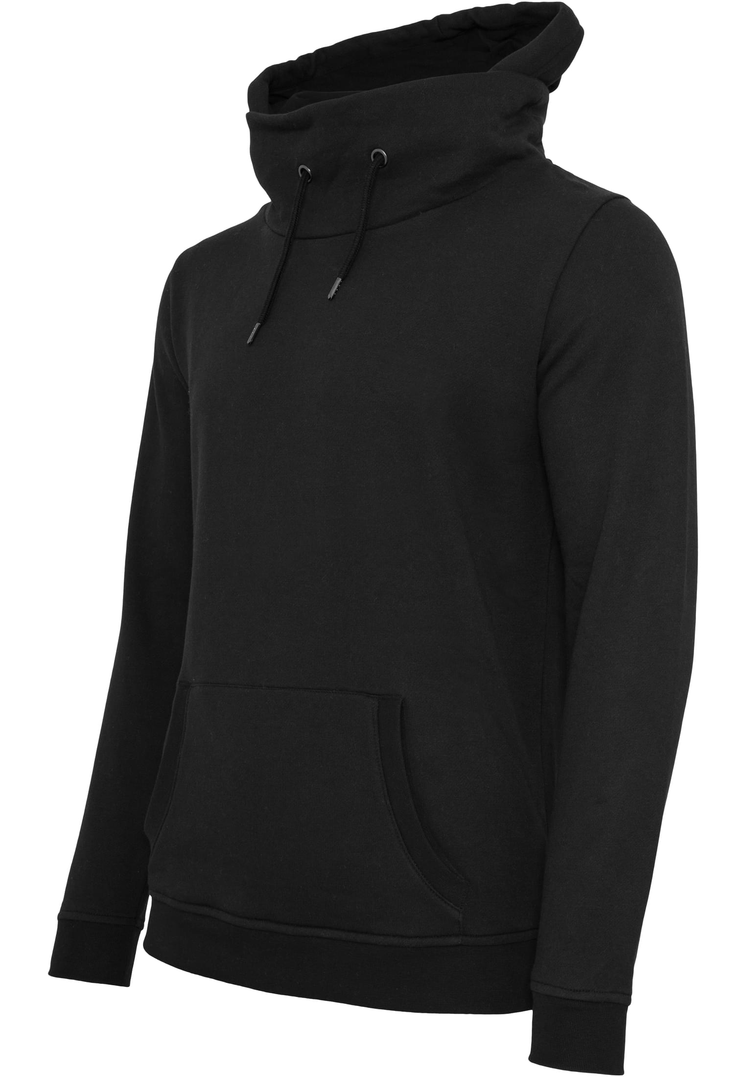 High Neck Hoody | black