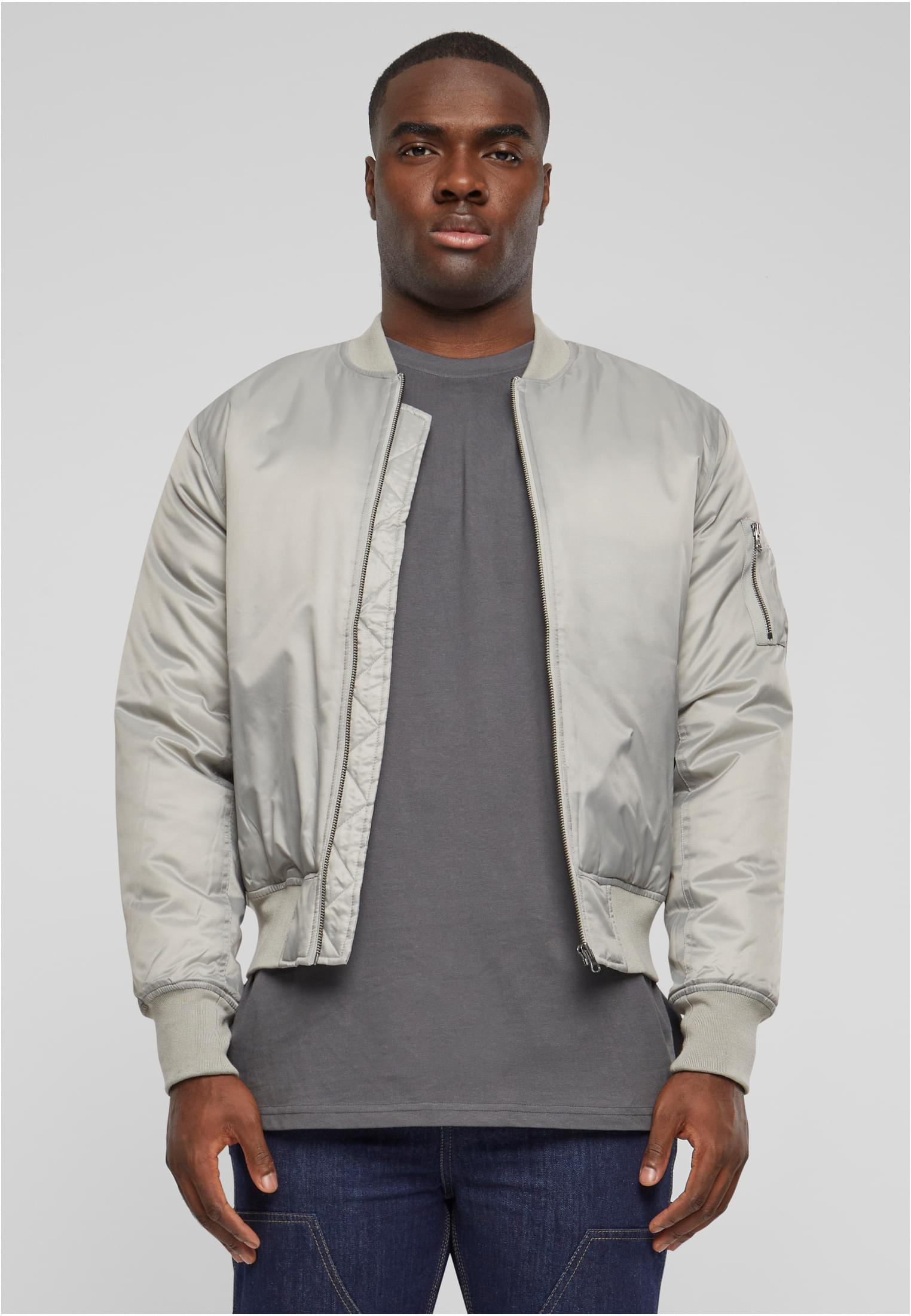 Basic Bomber Jacket | h.grey