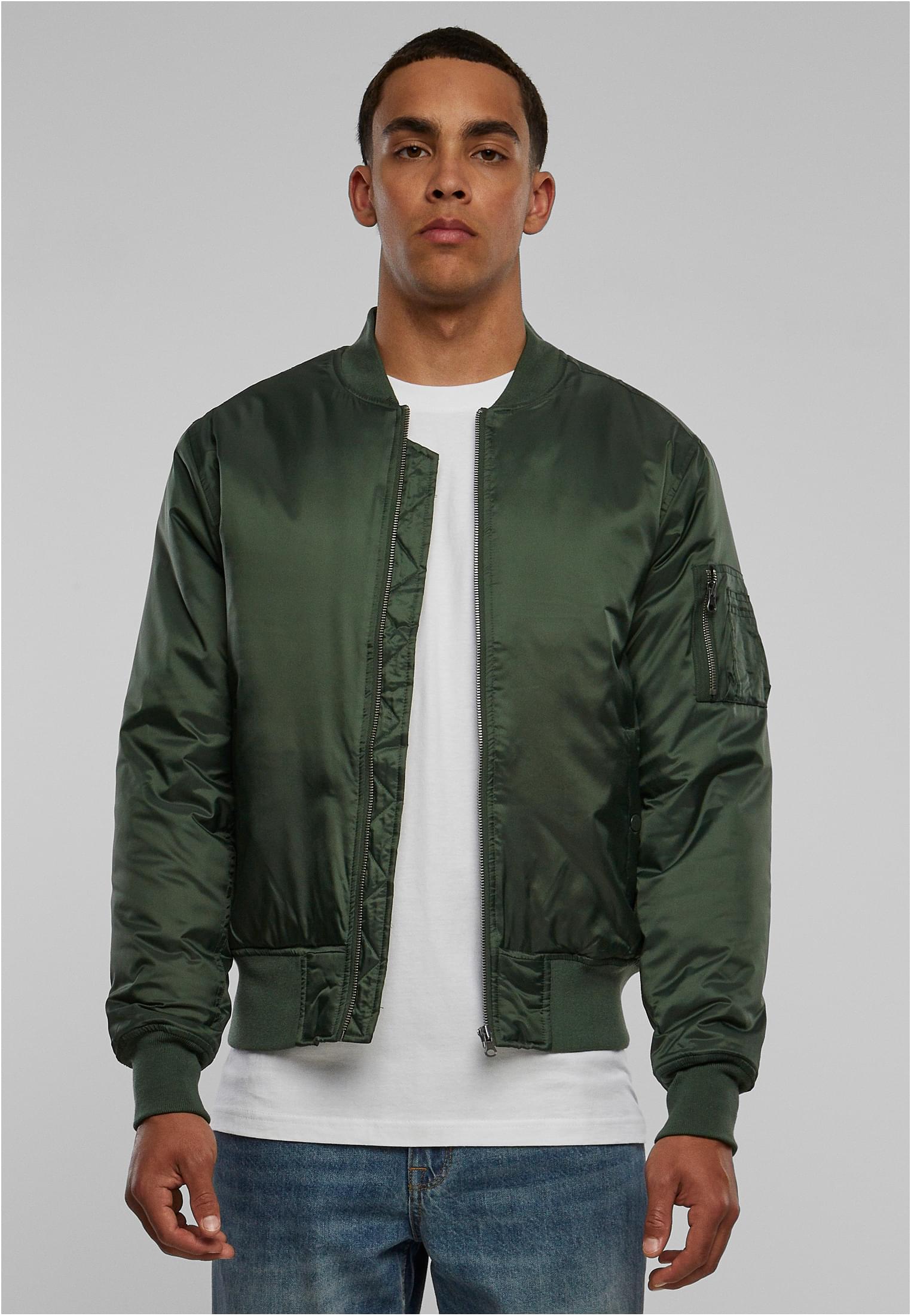 Basic Bomber Jacket | olive