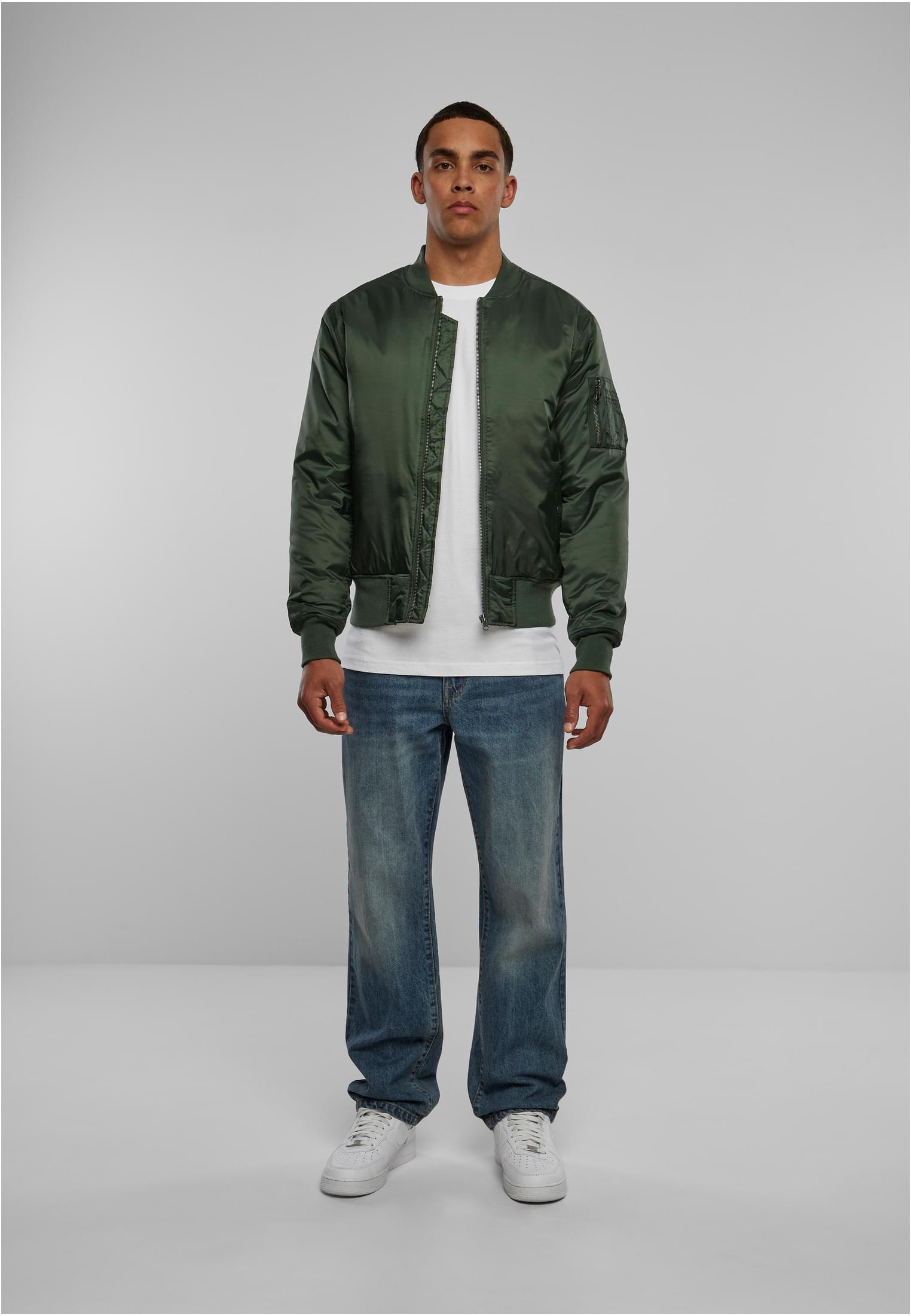 Basic Bomber Jacket | olive