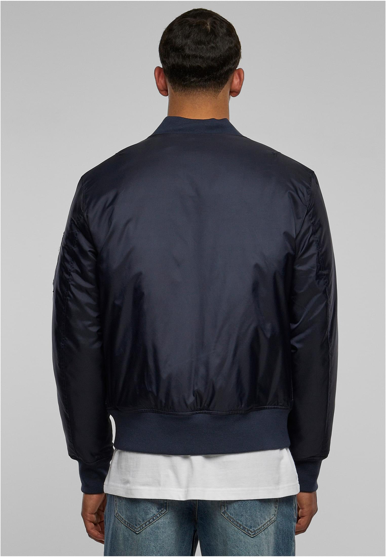 Basic Bomber Jacket | navy