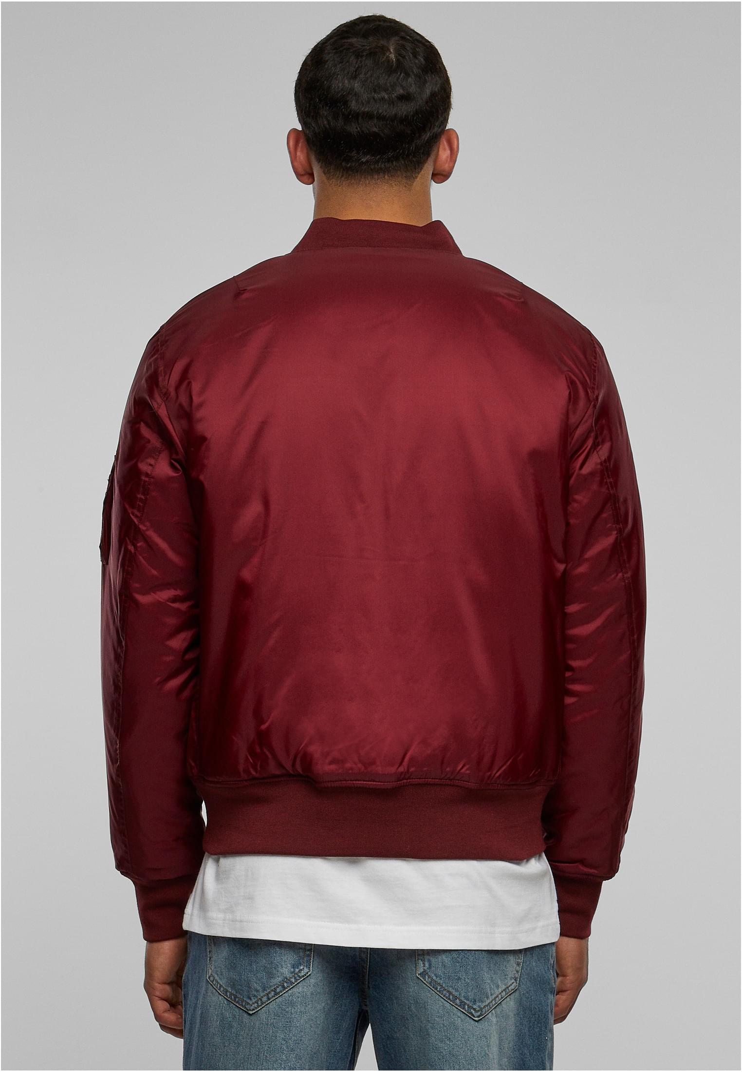 Basic Bomber Jacket | burgundy