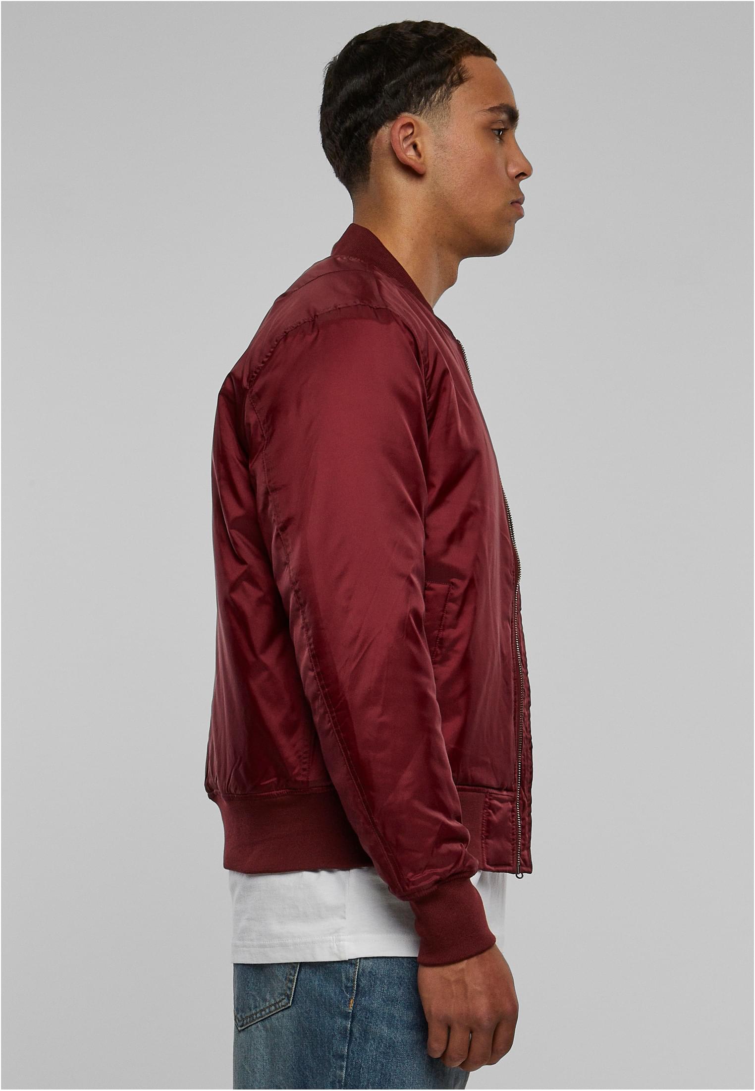 Basic Bomber Jacket | burgundy