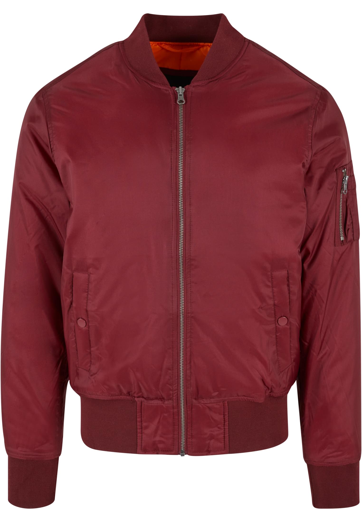 Basic Bomber Jacket | burgundy