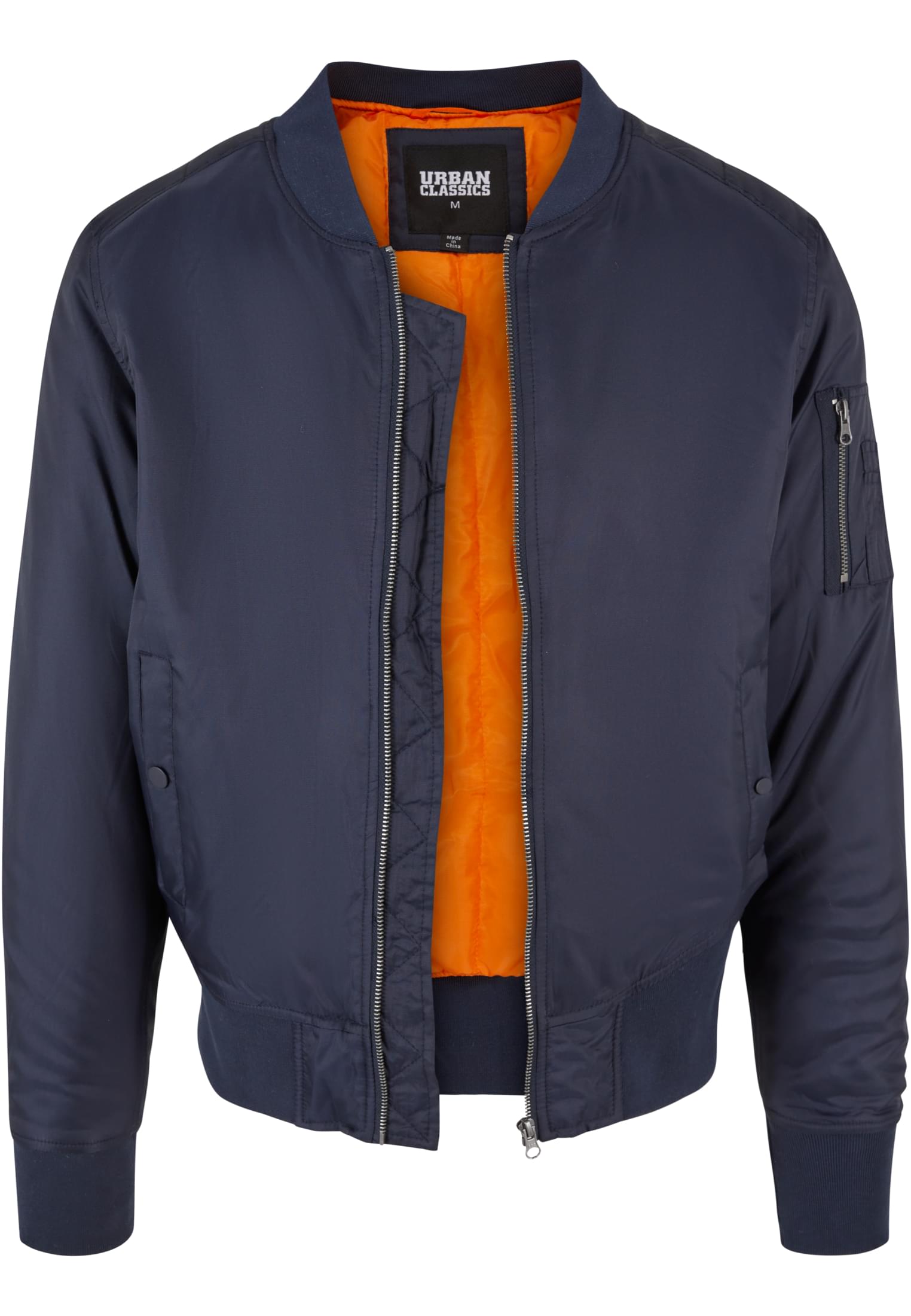 Basic Bomber Jacket | navy