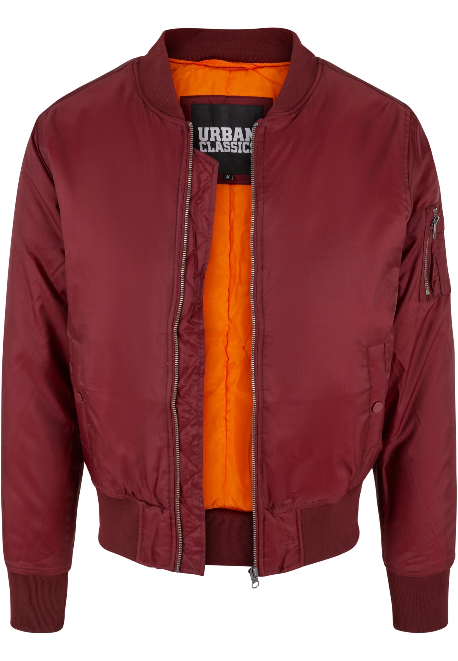 Basic Bomber Jacket | burgundy