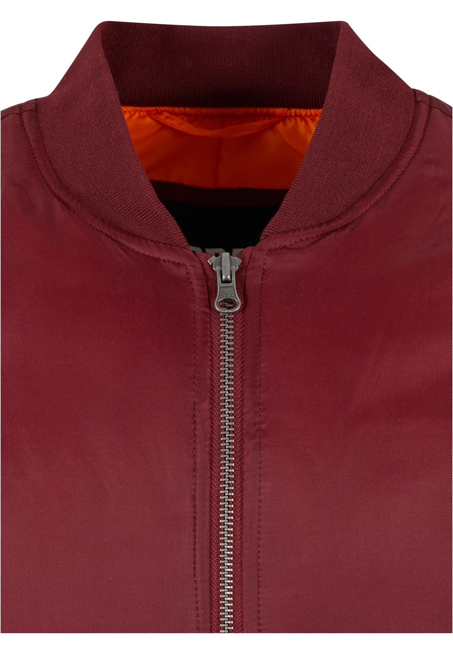 Basic Bomber Jacket | burgundy