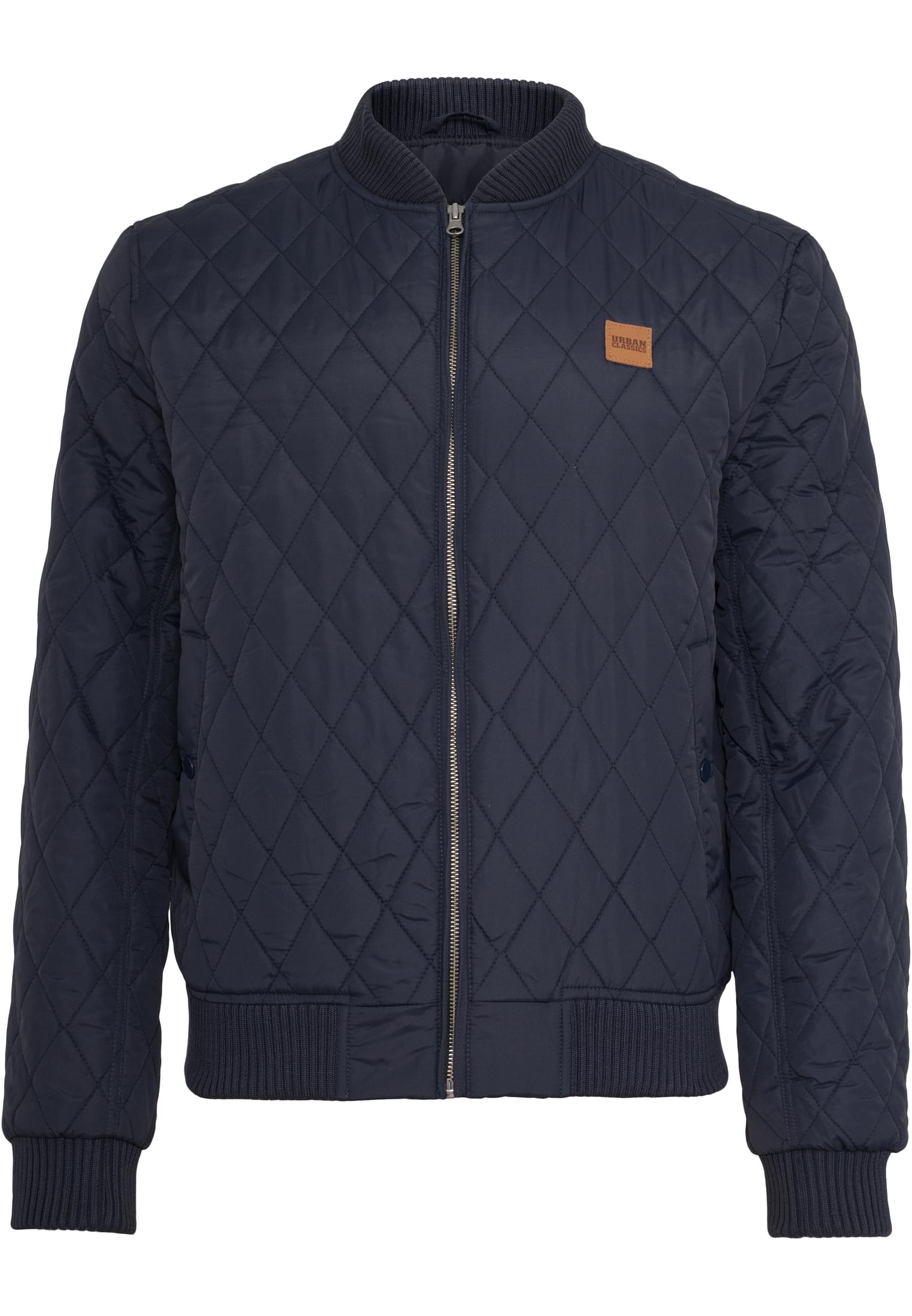 Diamond Quilt Nylon Jacket | navy