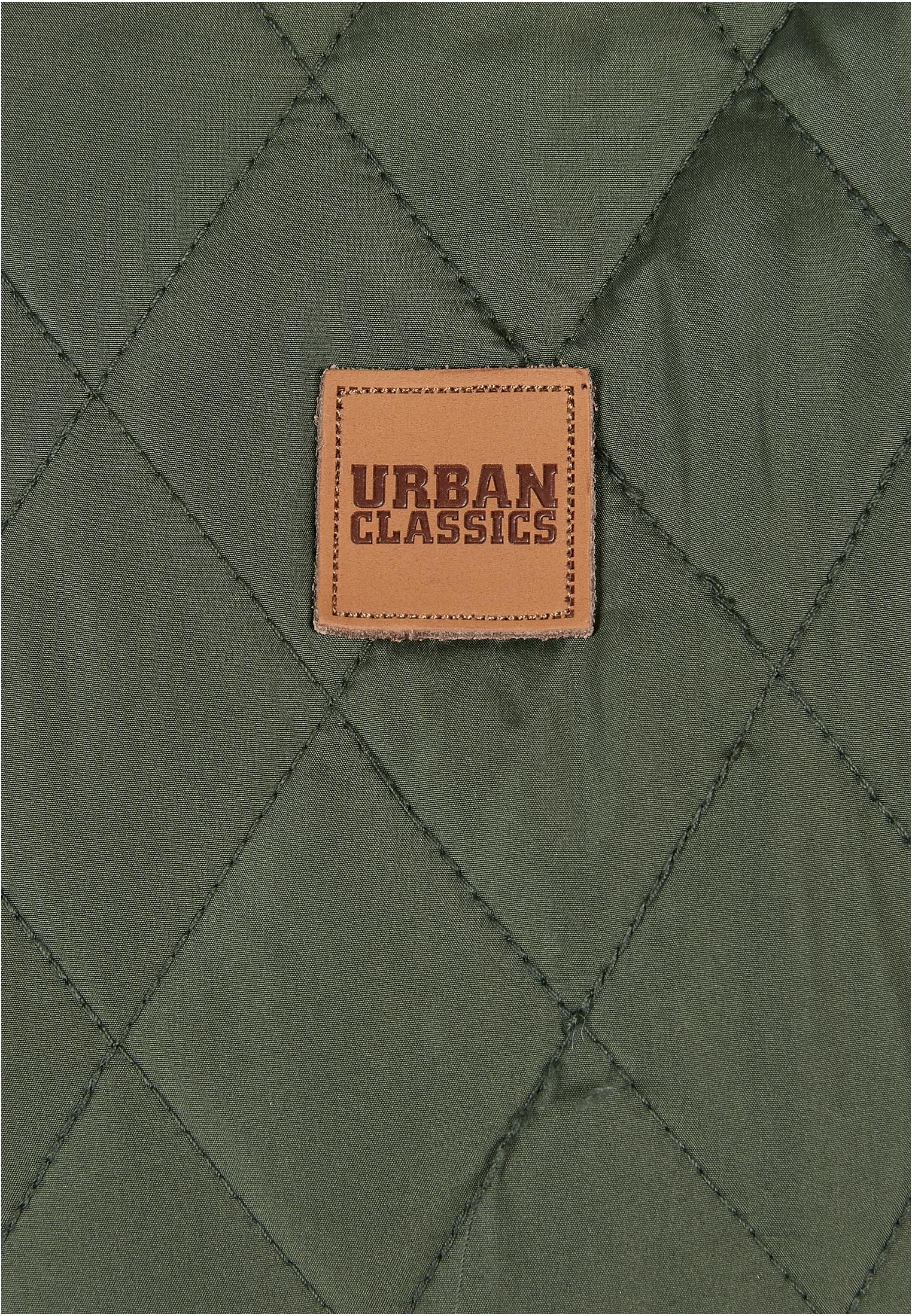 Diamond Quilt Nylon Jacket | olive