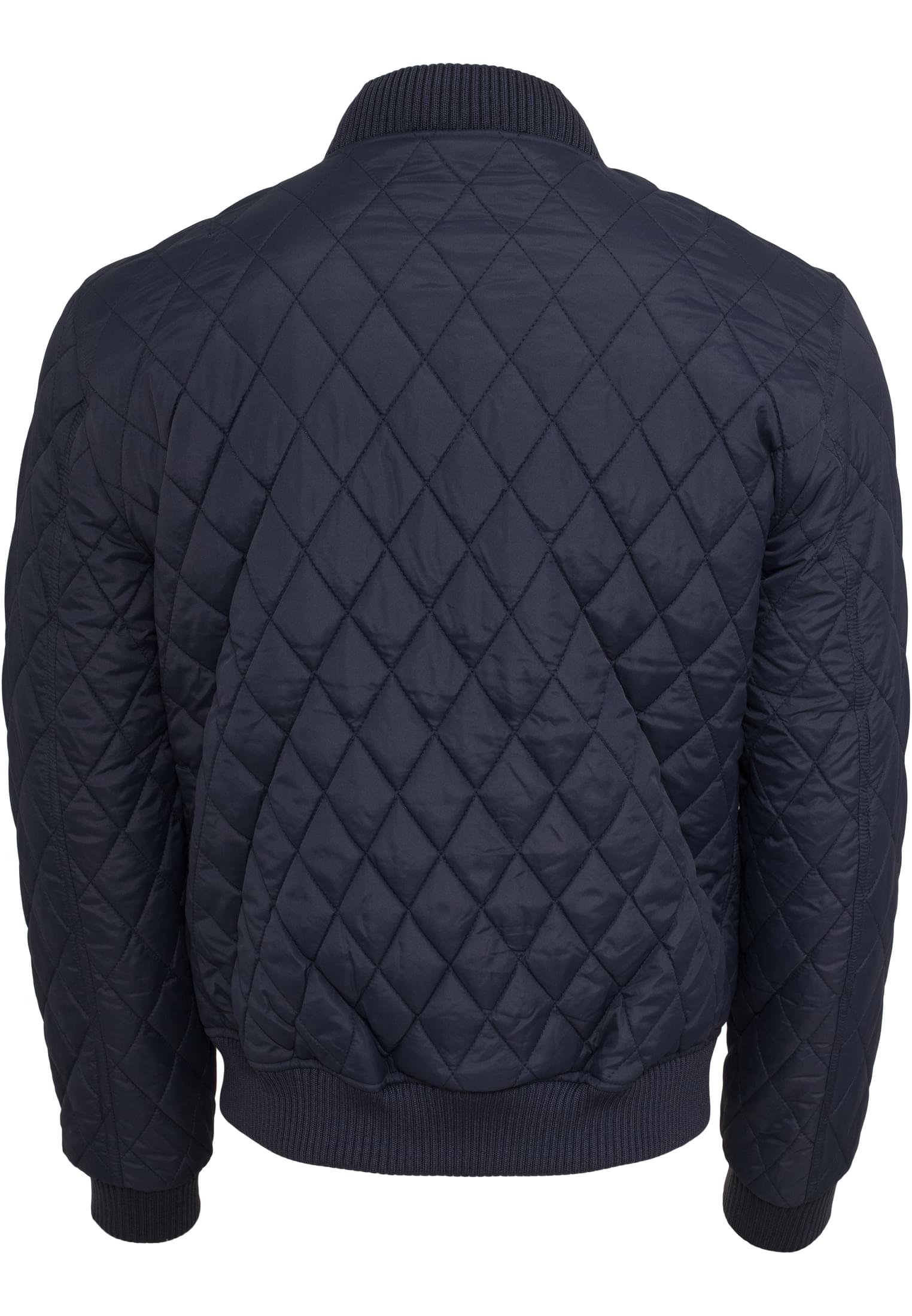 Diamond Quilt Nylon Jacket | navy