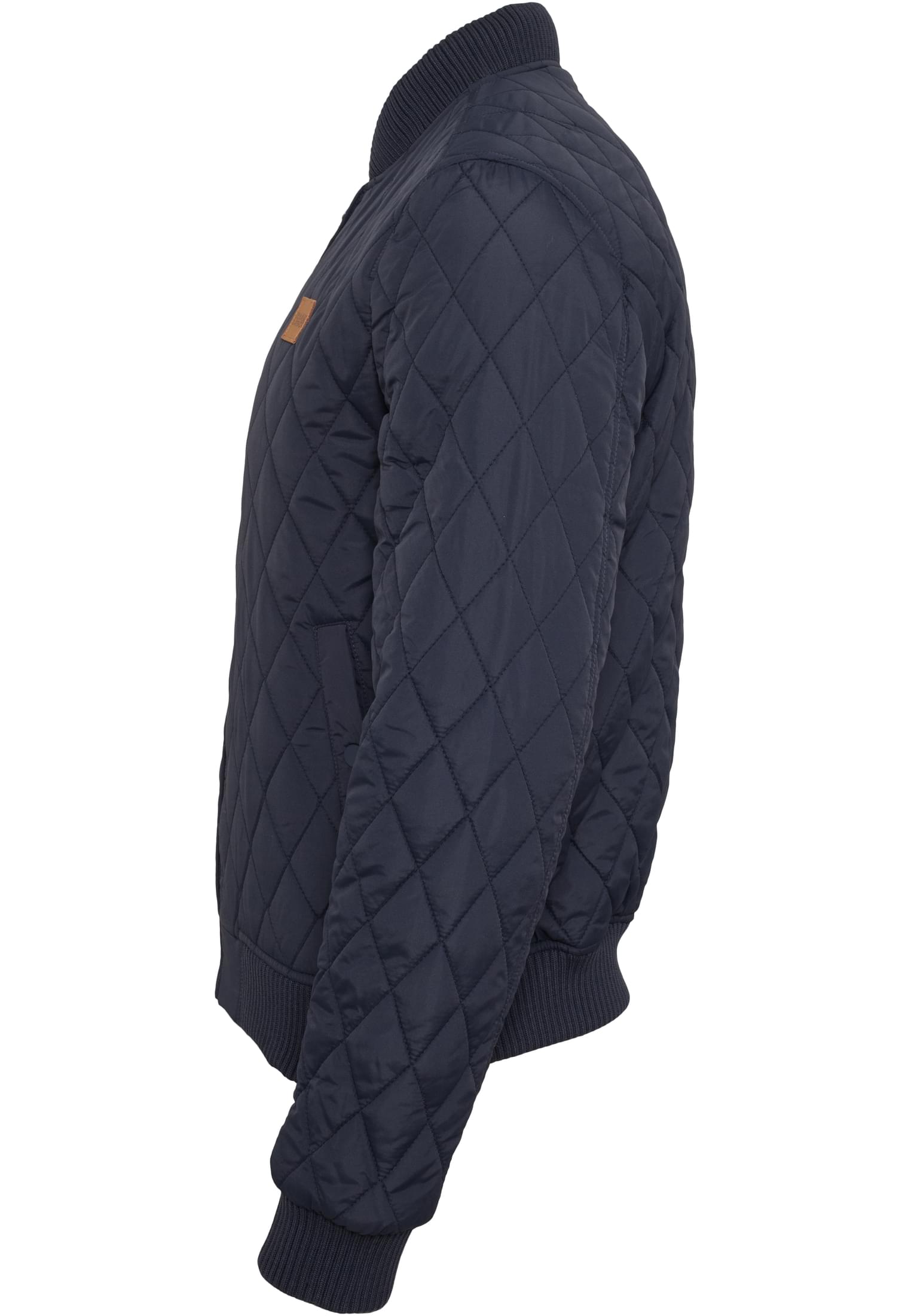 Diamond Quilt Nylon Jacket | navy