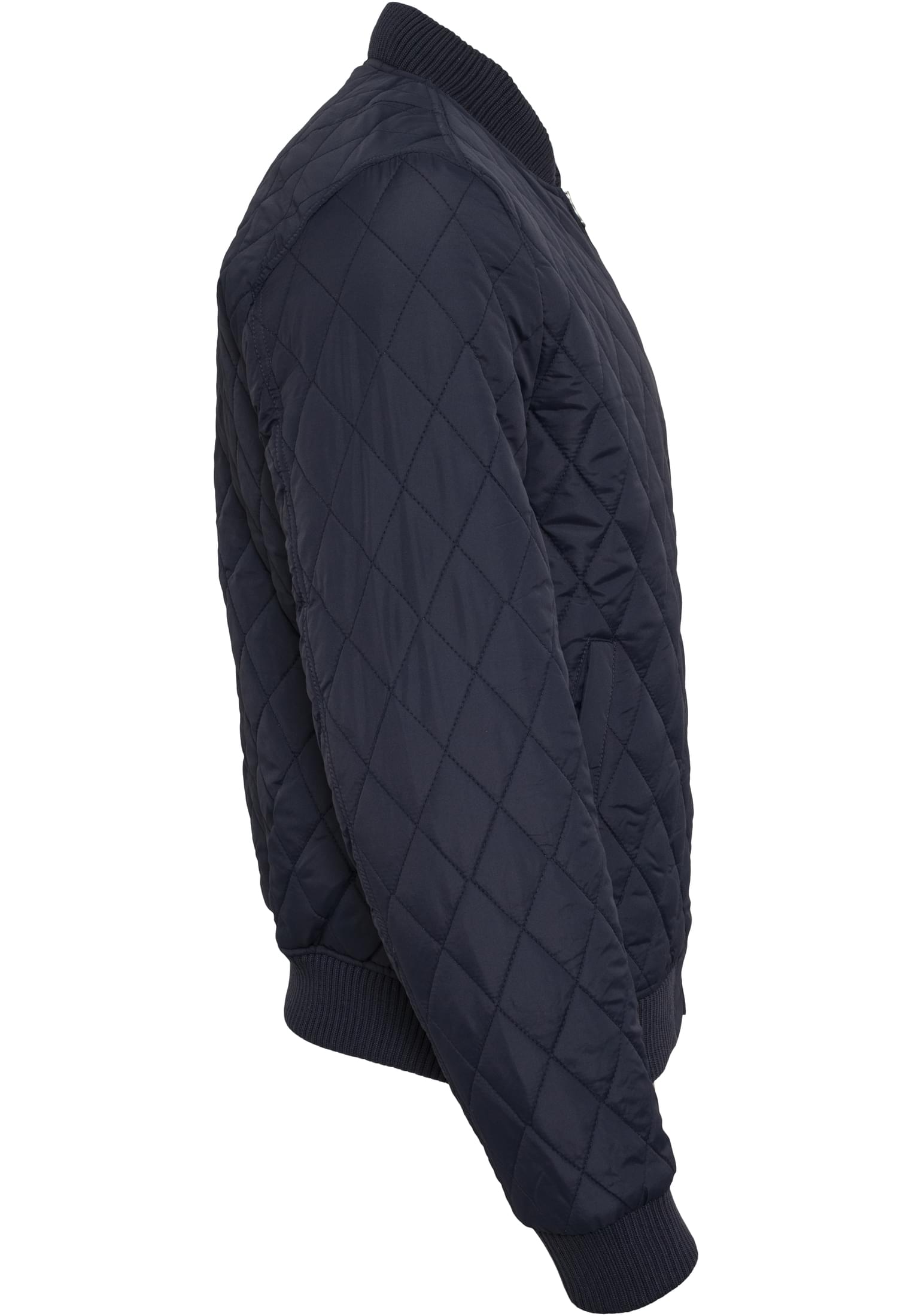 Diamond Quilt Nylon Jacket | navy