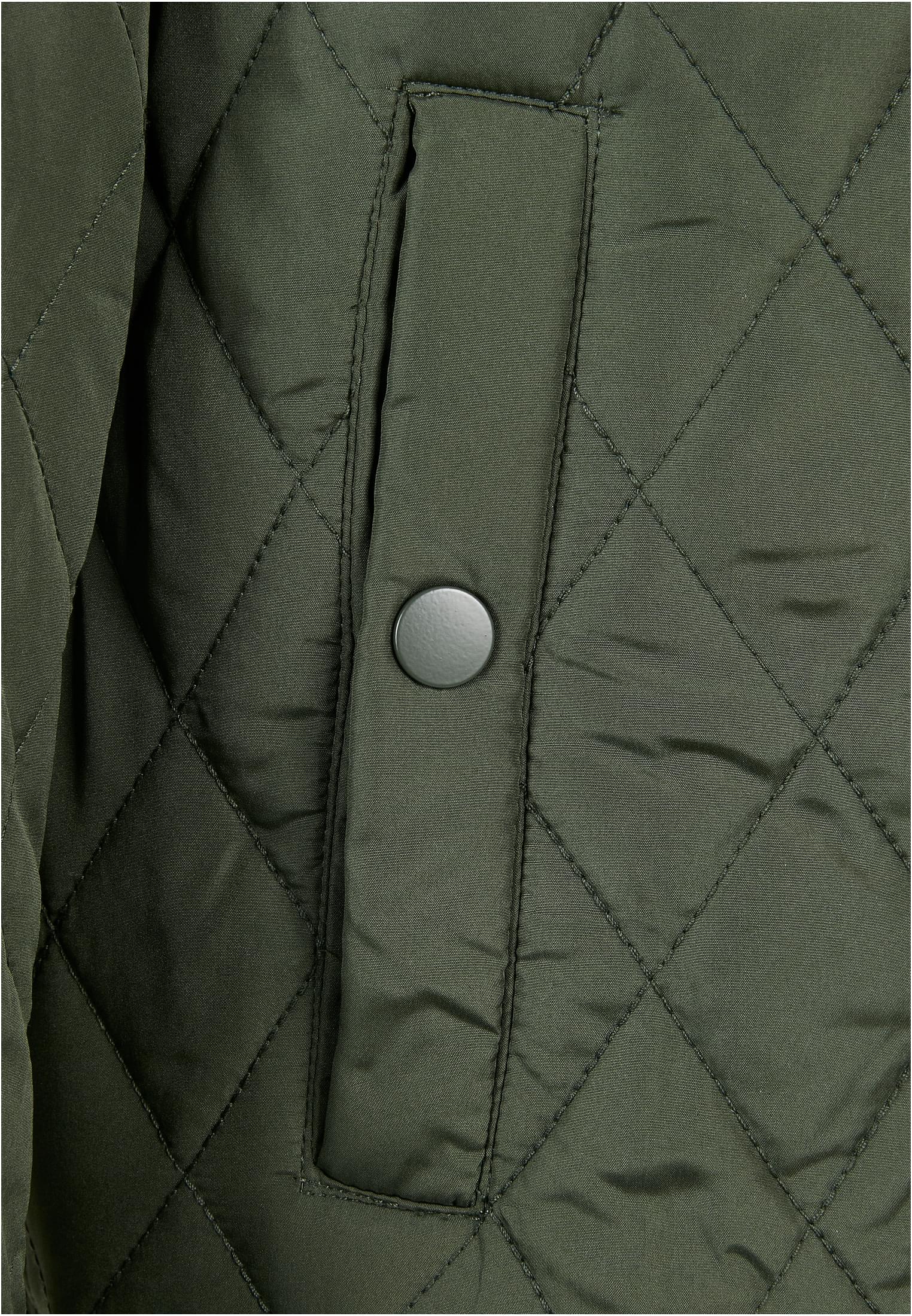 Diamond Quilt Nylon Jacket | olive