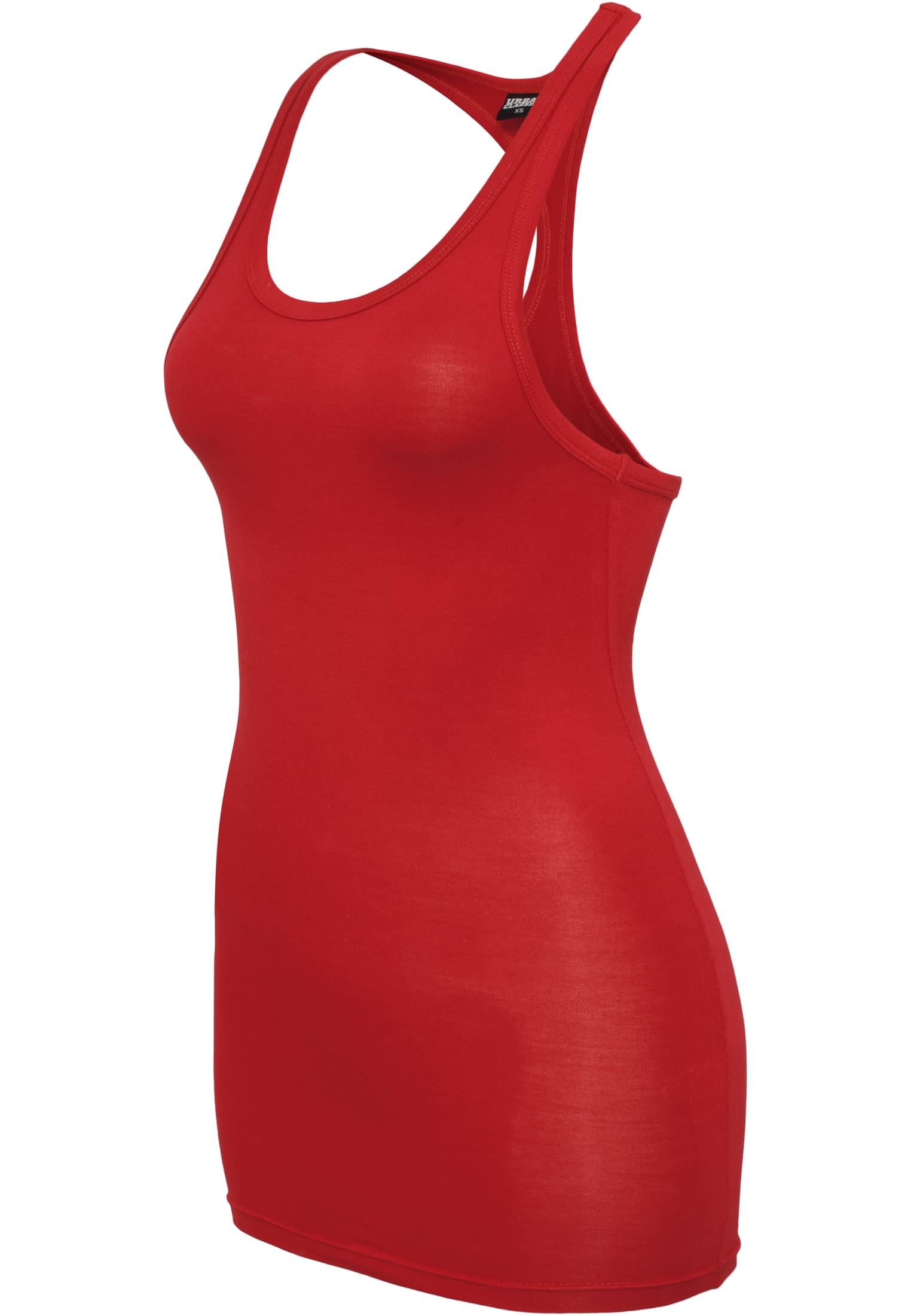 Ladies Fitted Viscon Racerback Tank | red