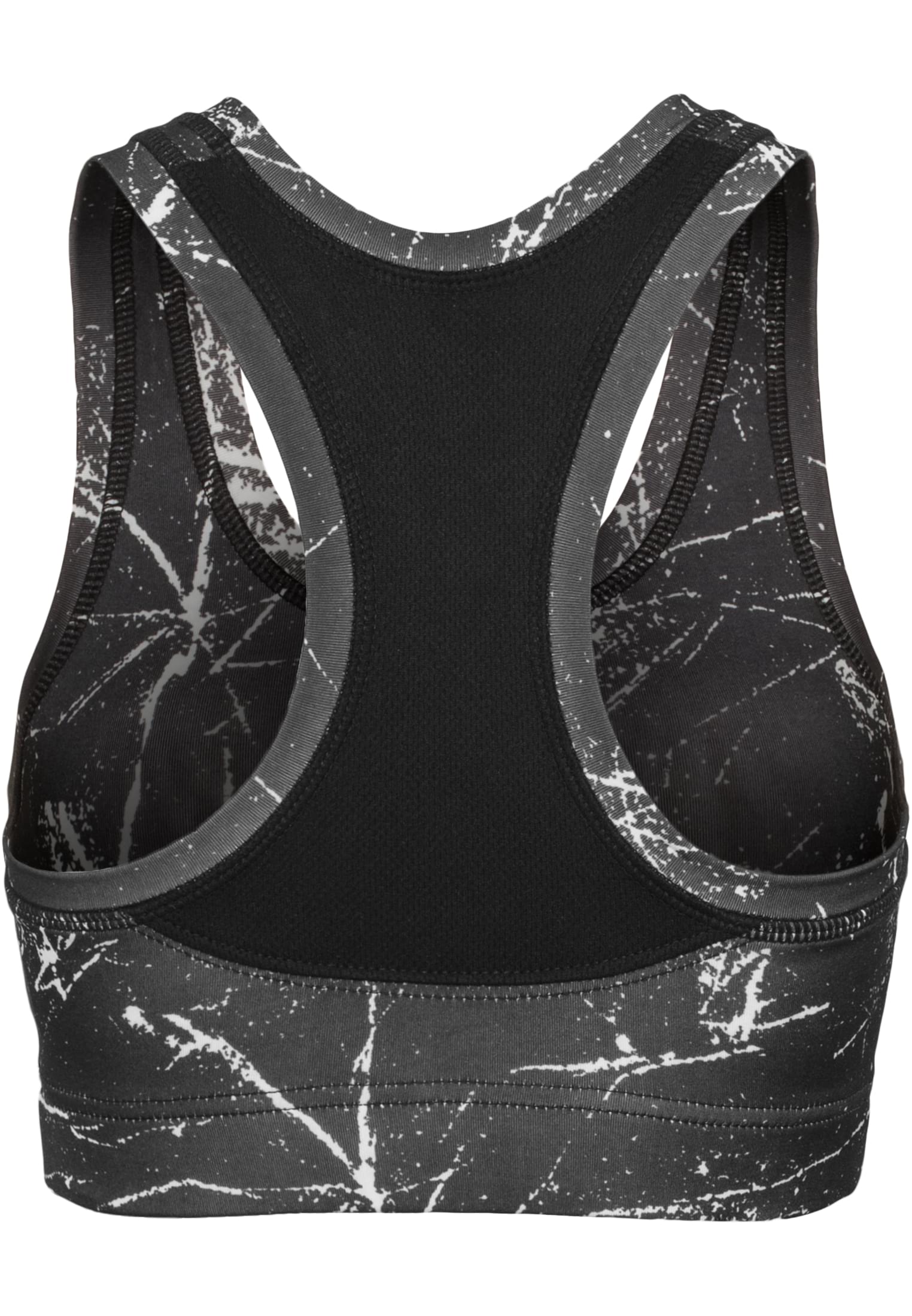 Ladies Sprinkled Sport Bra | blk/wht