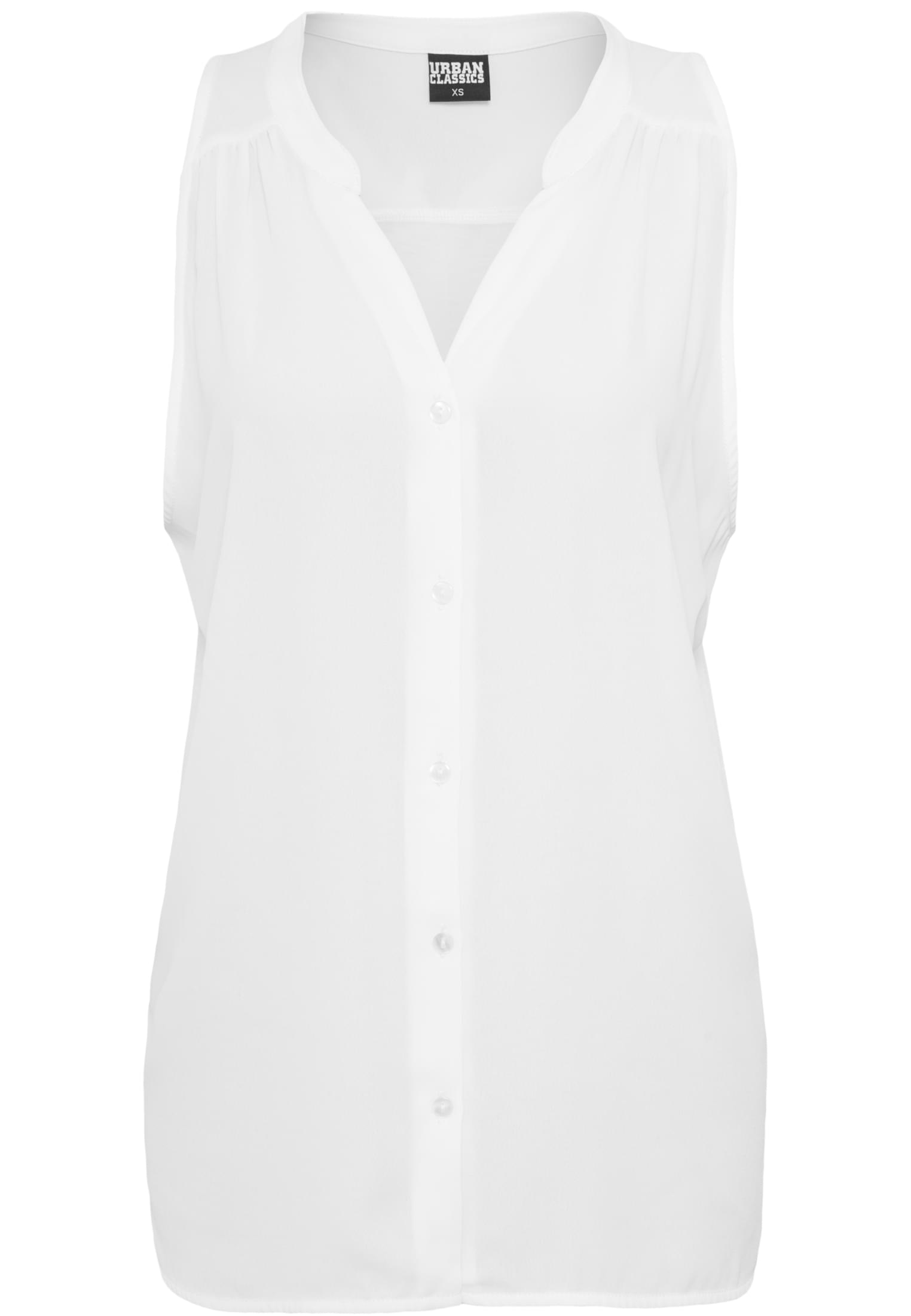 Ladies Sleeveless Chiffon Blouse | offwhite